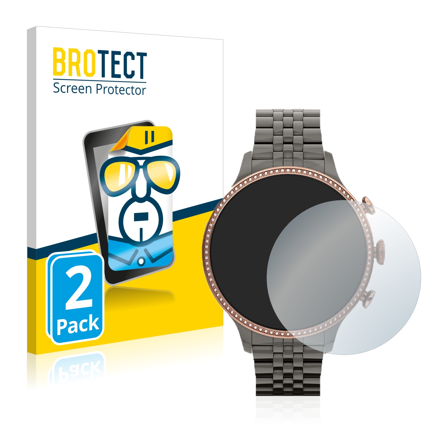 2x BROTECT Displayschutz-Folie pro Fossil Gen 6 (42mm)