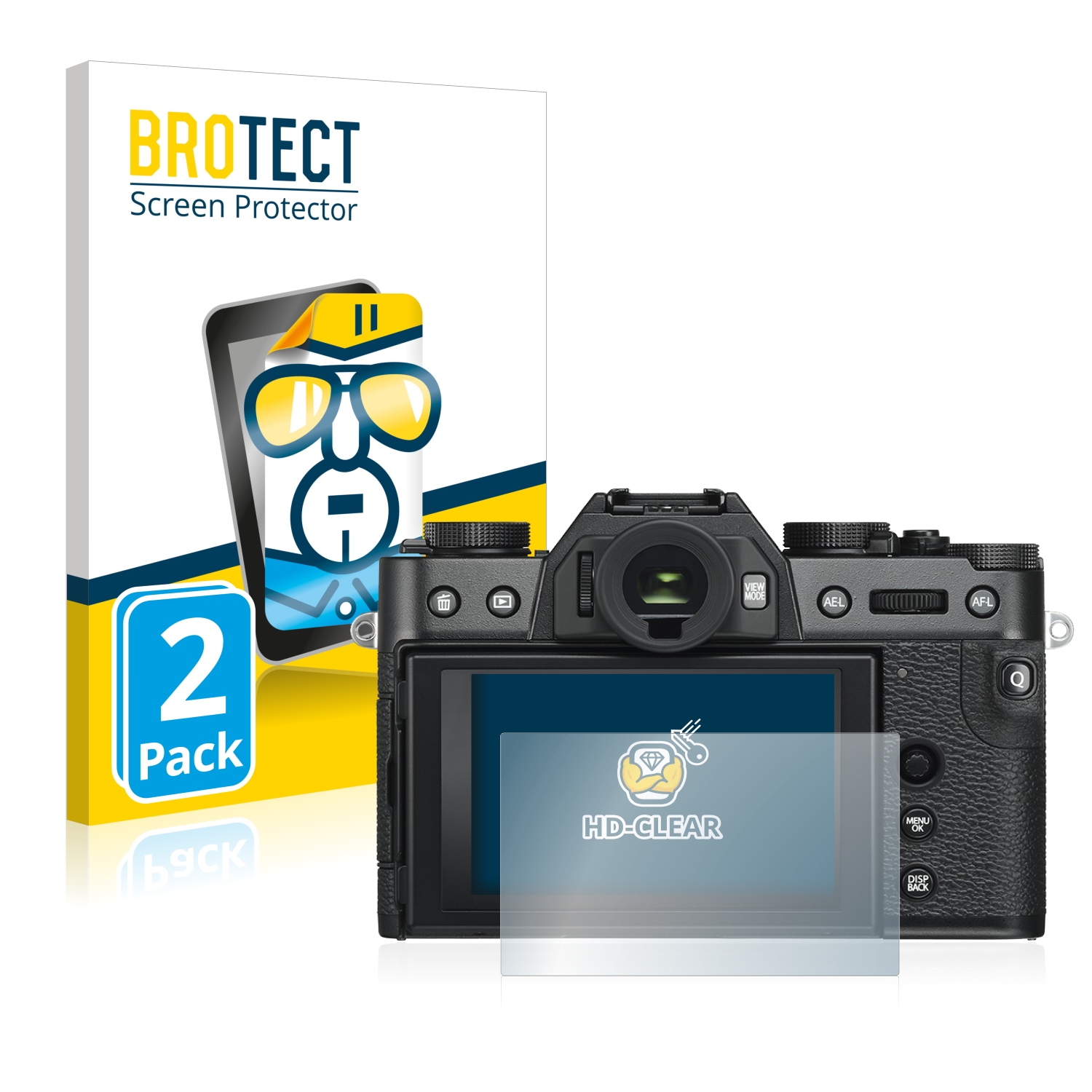 2x BROTECT Displayschutz-Folie pro Fujifilm X-T30 ll