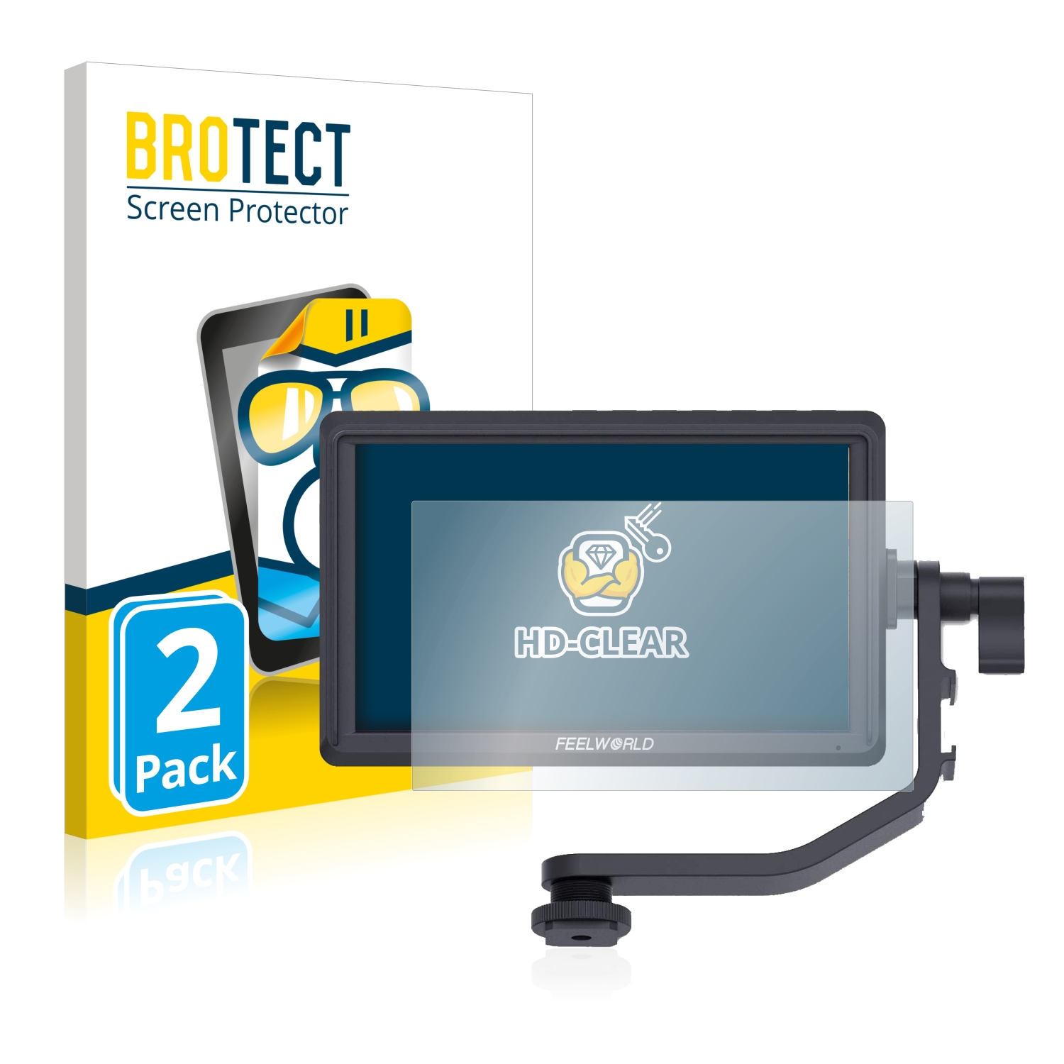 2x BROTECT Displayschutz-Folie pro Feelworld FW568 5.5