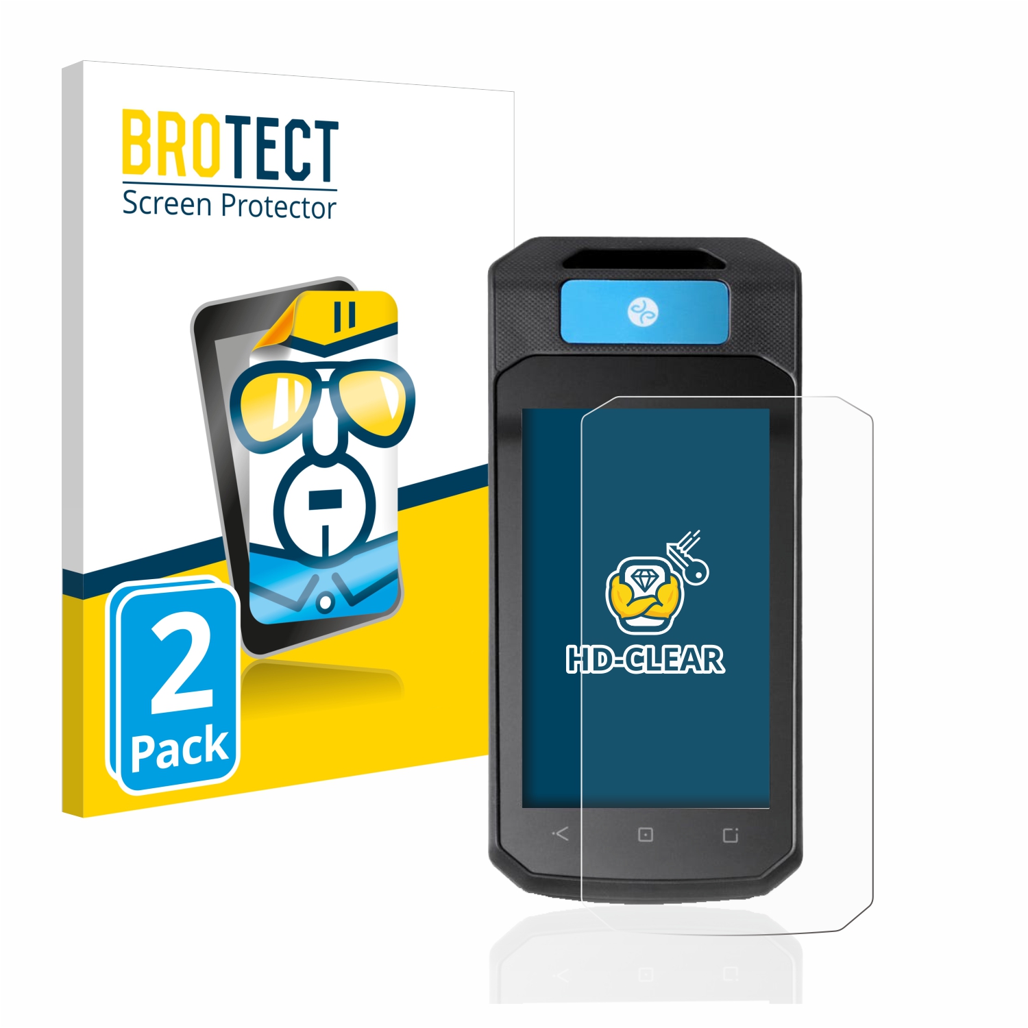 2x BROTECT Displayschutz-Folie pro Accu-Chek Insight mit DBLG1