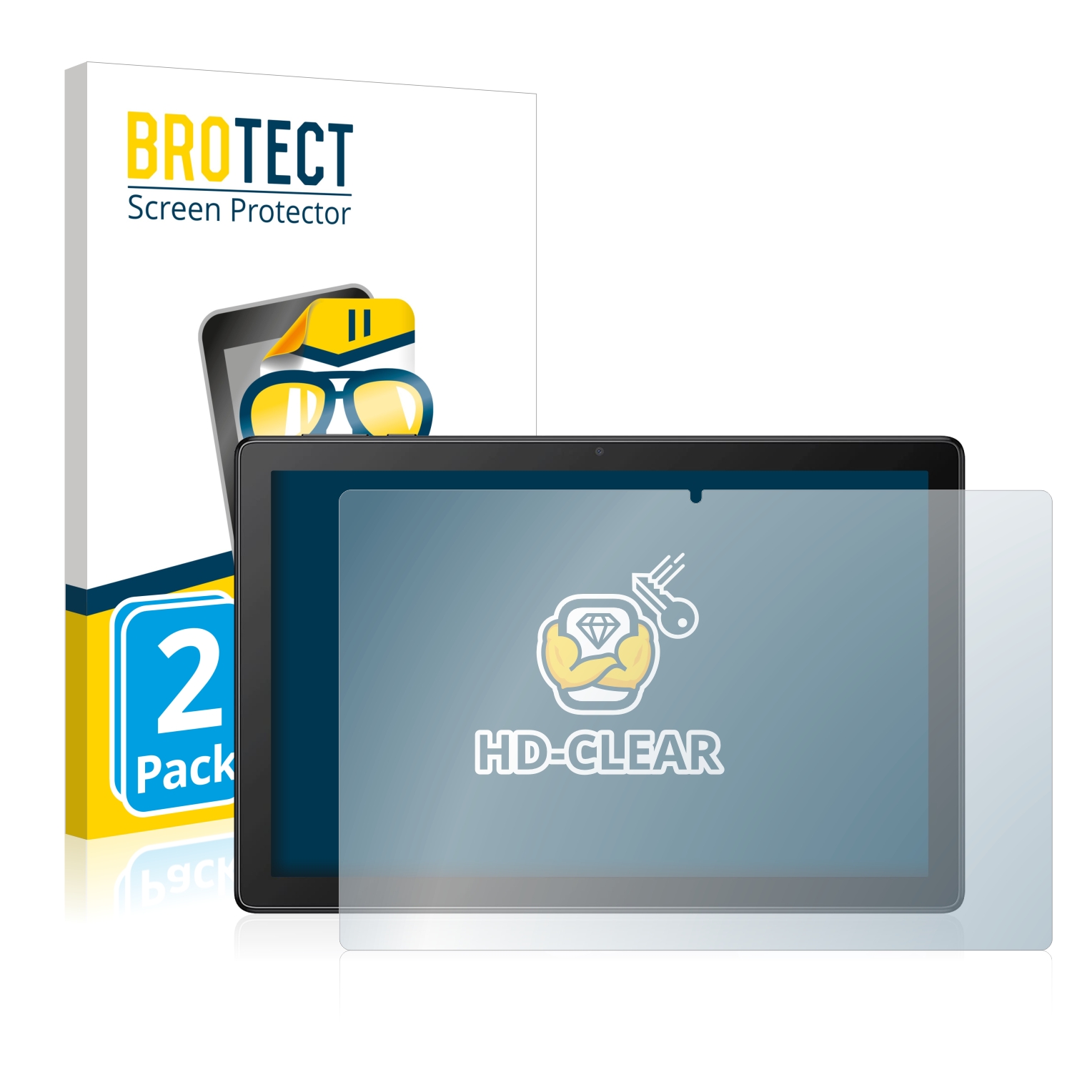 2x BROTECT Displayschutz-Folie pro Alcatel 3T 10 4G 2021