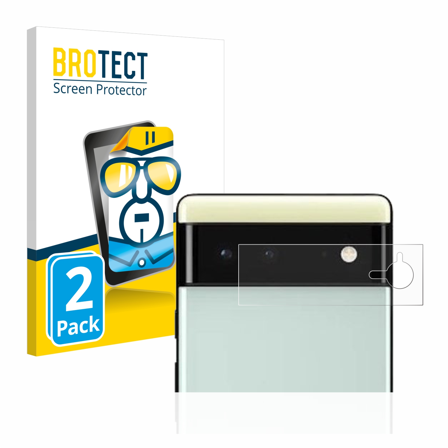 2x BROTECT Displayschutz-Folie pro Google Pixel 6 (pouze kamera)
