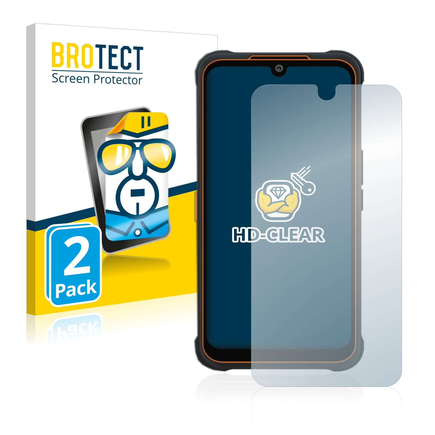 2x BROTECT Displayschutz-Folie pro AGM Glory