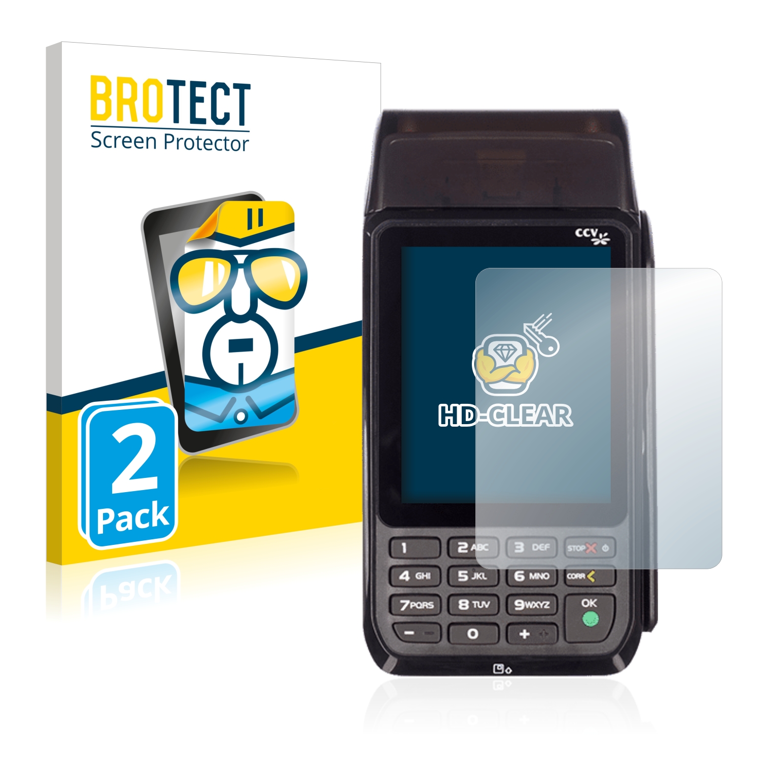 2x BROTECT Displayschutz-Folie pro CCV Mobile Premium