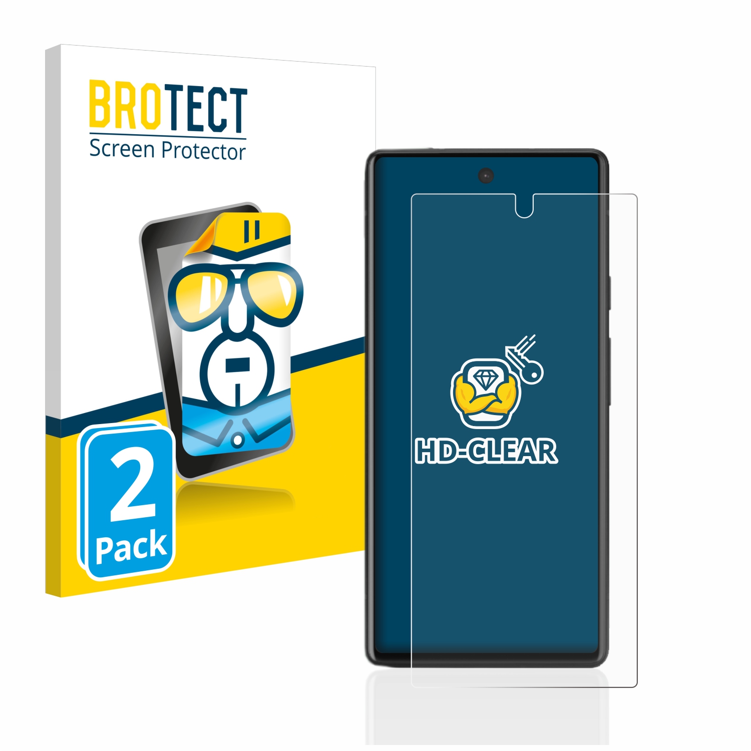 2x BROTECT Displayschutz-Folie pro Google Pixel 6a
