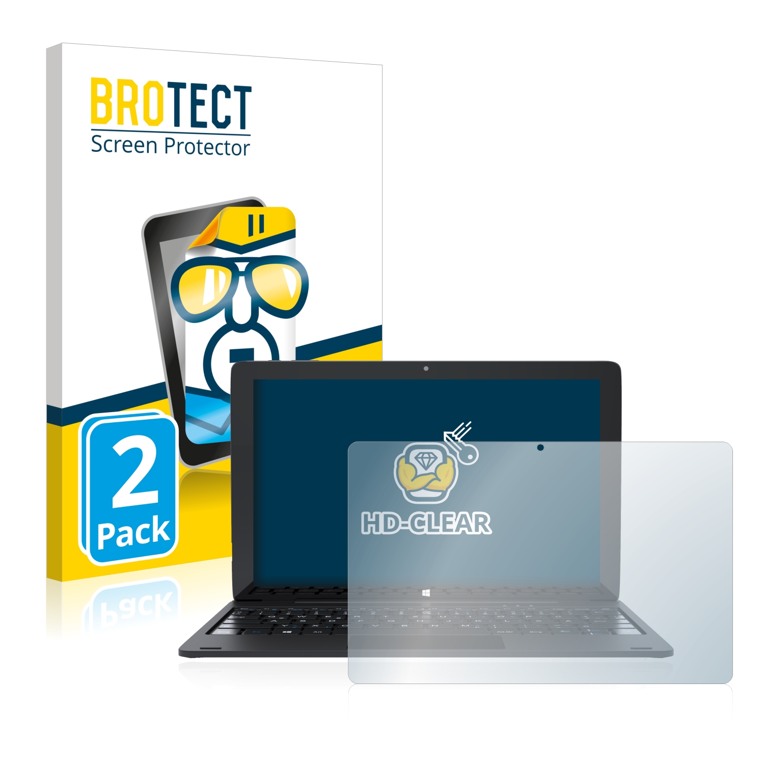 2x BROTECT Displayschutz-Folie pro CSL Panther Tab HD