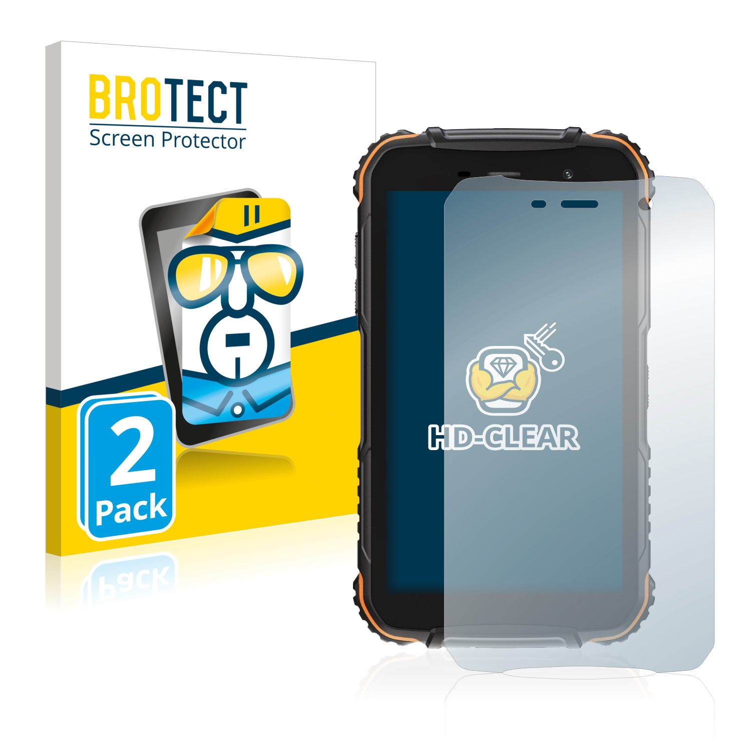 2x BROTECT Displayschutz-Folie pro Doogee S35T