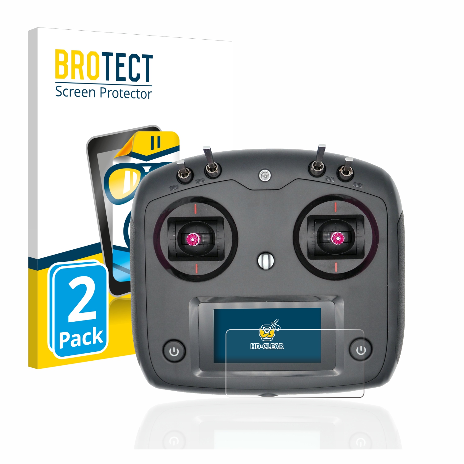 2x BROTECT Displayschutz-Folie pro FlySky FS-i6S