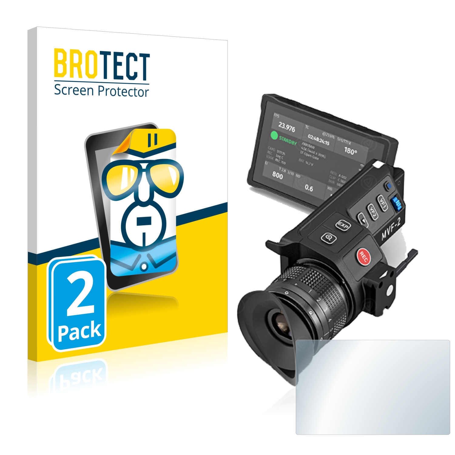 2x BROTECT Displayschutz-Folie pro Arri MVF-2