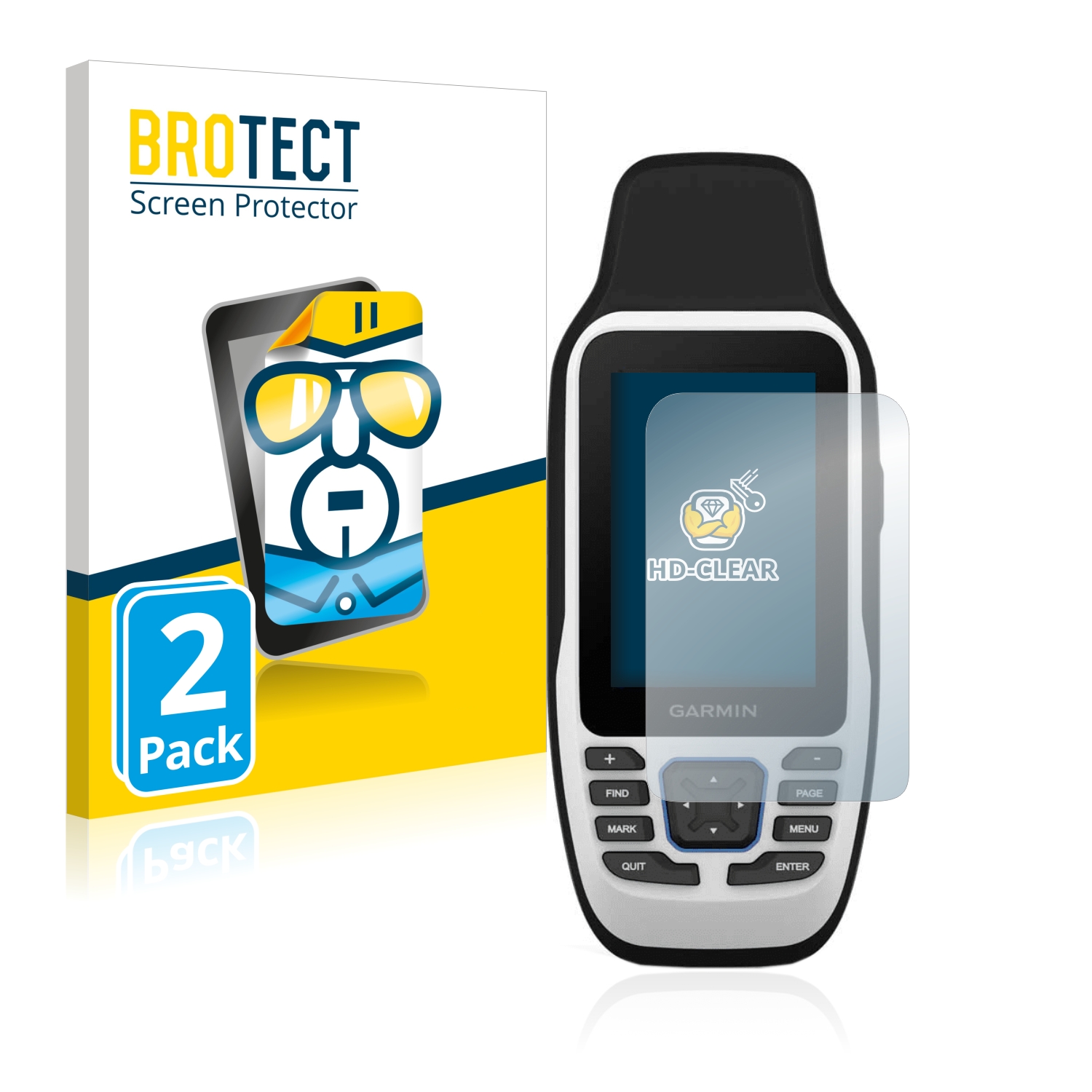 2x BROTECT Displayschutz-Folie pro Garmin GPSMAP 79s