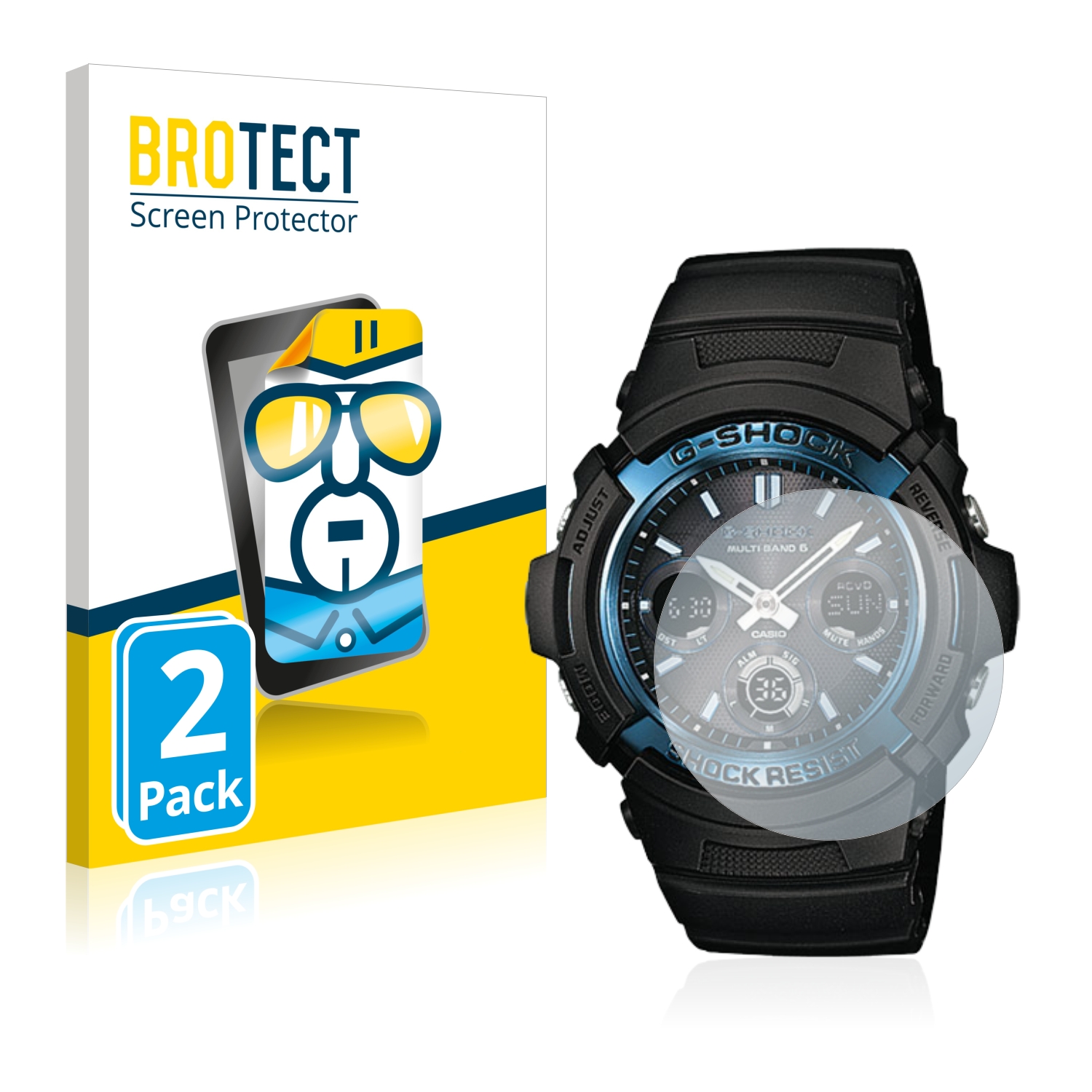2x BROTECT Displayschutz-Folie pro Casio AWG M100