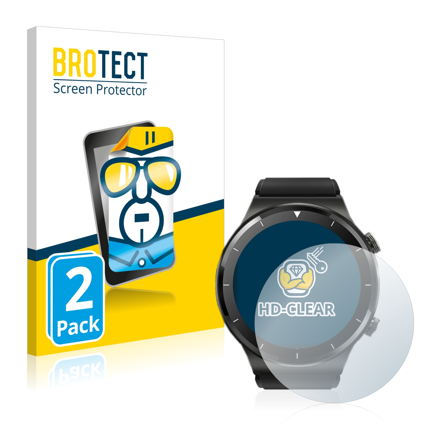 2x BROTECT Displayschutz-Folie pro Blackview R7 Pro