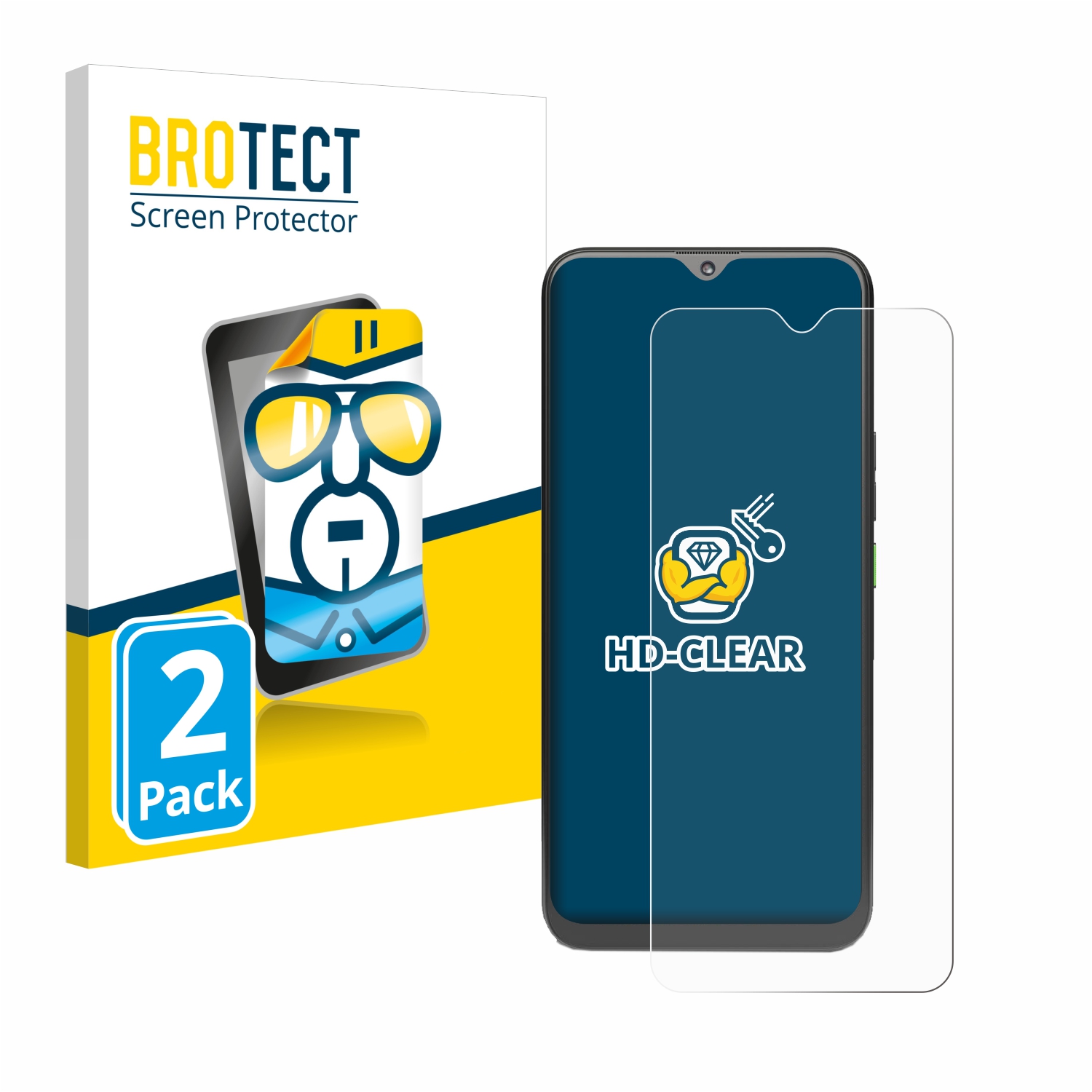 2x BROTECT Displayschutz-Folie pro 4G Systems Rephone