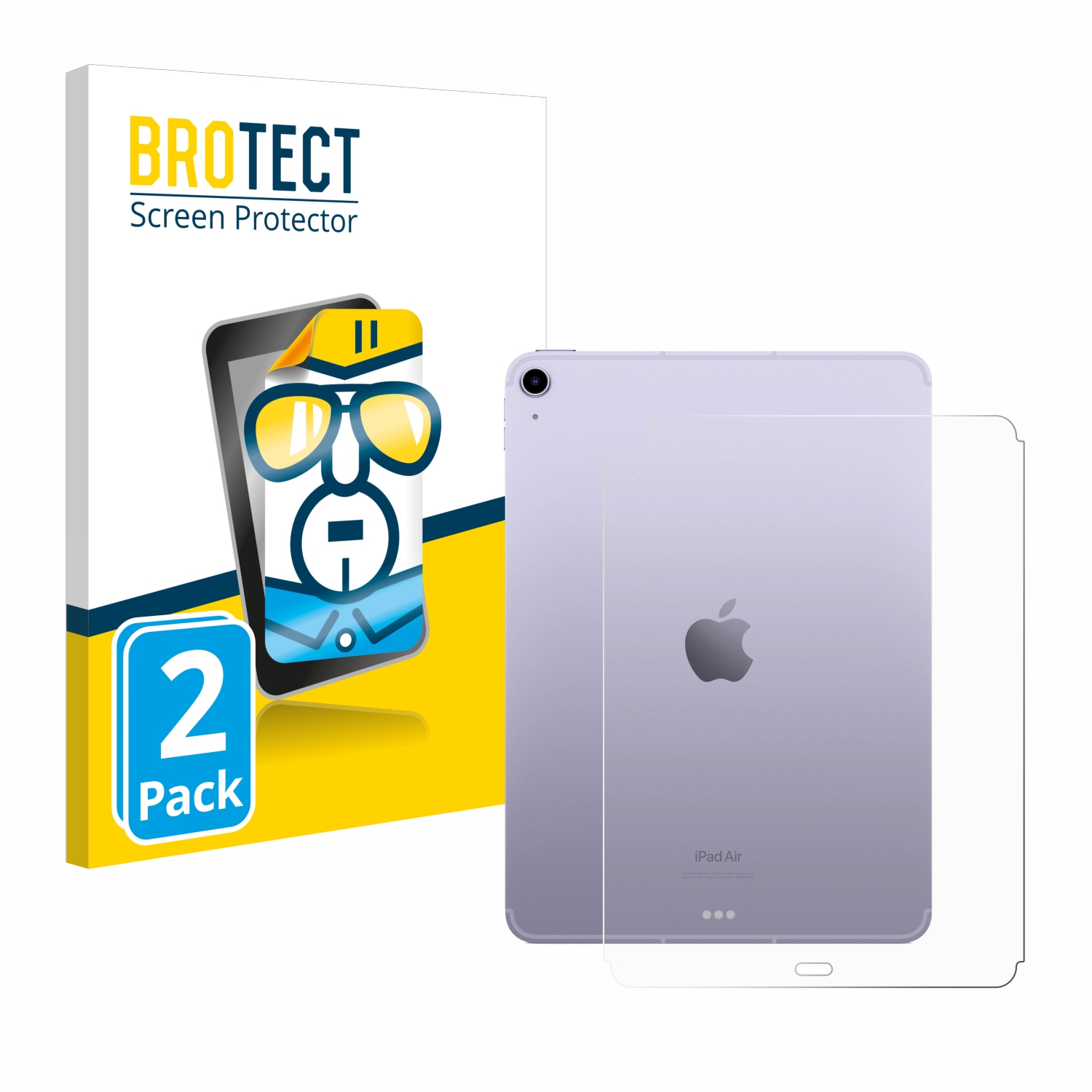 2x BROTECT Displayschutz-Folie pro Apple iPad Air 5 WiFi 2022 (zadní strana, 5. Gen.)