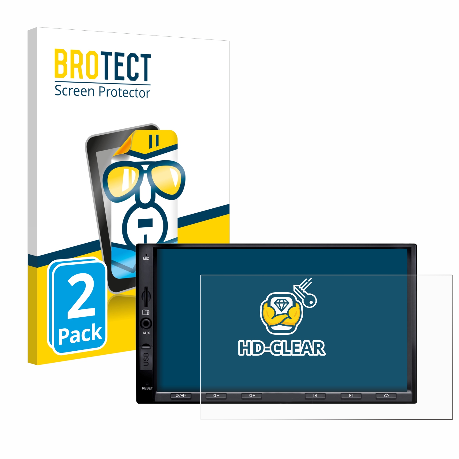 2x BROTECT Displayschutz-Folie pro Atoto S8 Pro (Gen 2)