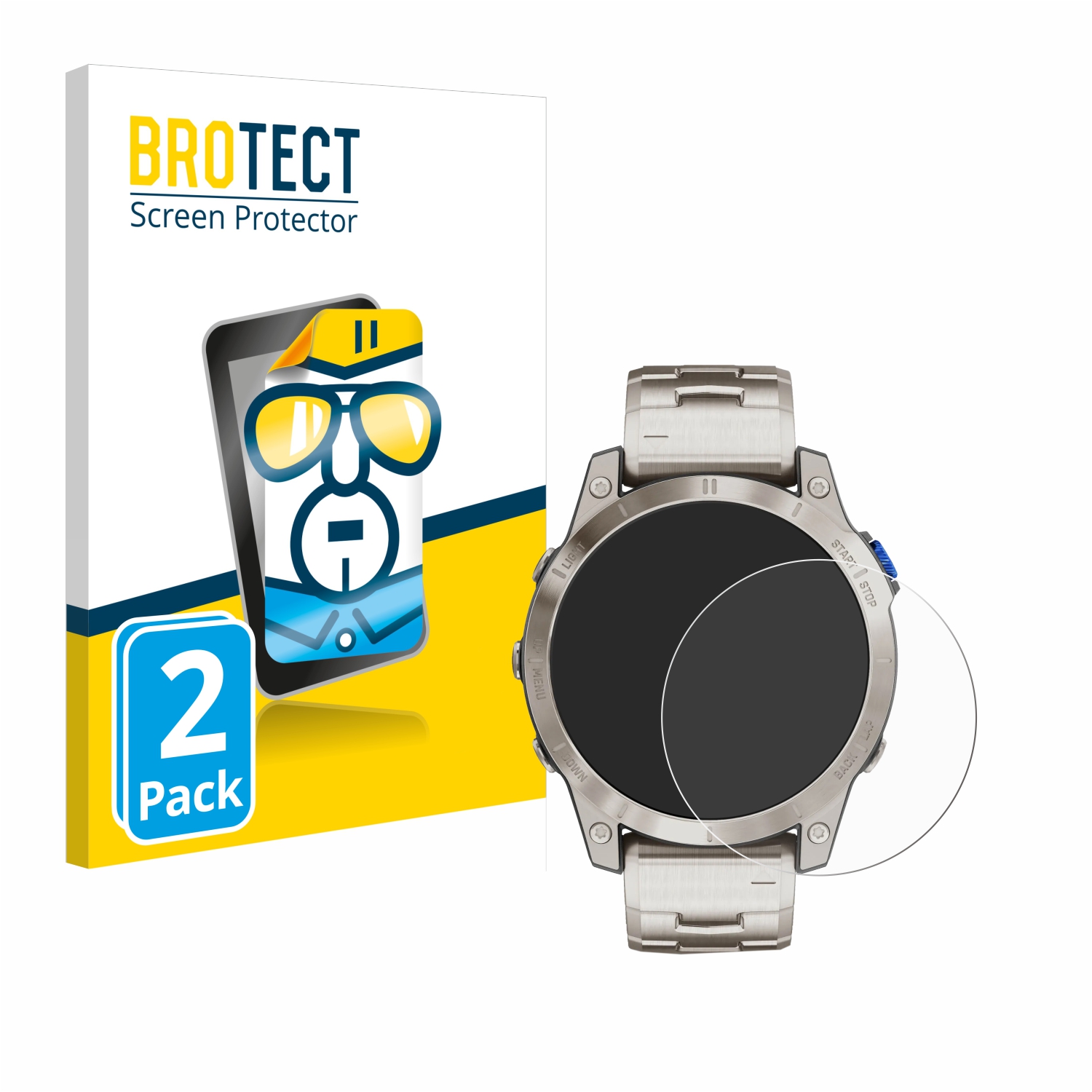 2x BROTECT Displayschutz-Folie pro Garmin D2 Mach 1