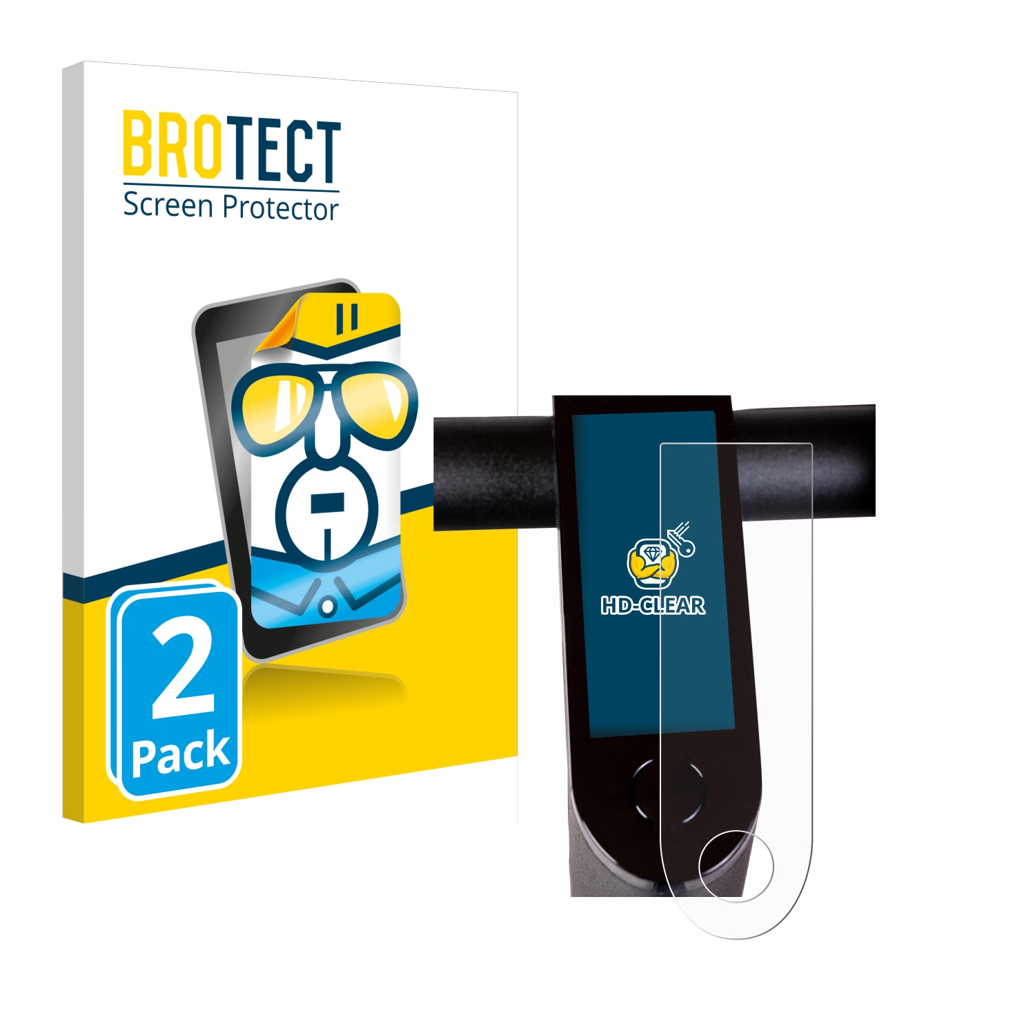 2x BROTECT Displayschutz-Folie pro Epowerfun ePF-1 PRO