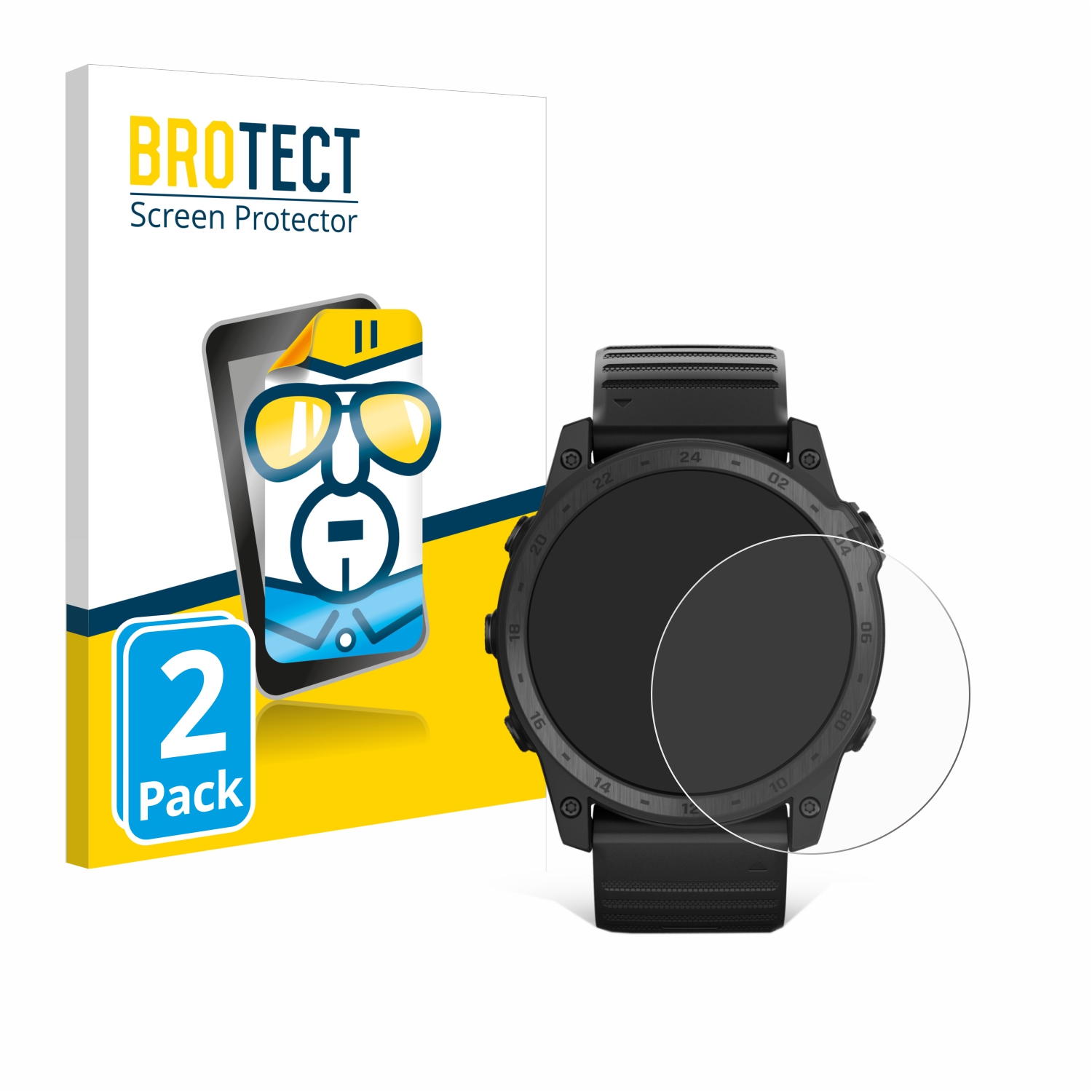 2x BROTECT Displayschutz-Folie pro Garmin Tactix 7 Pro Ballistics