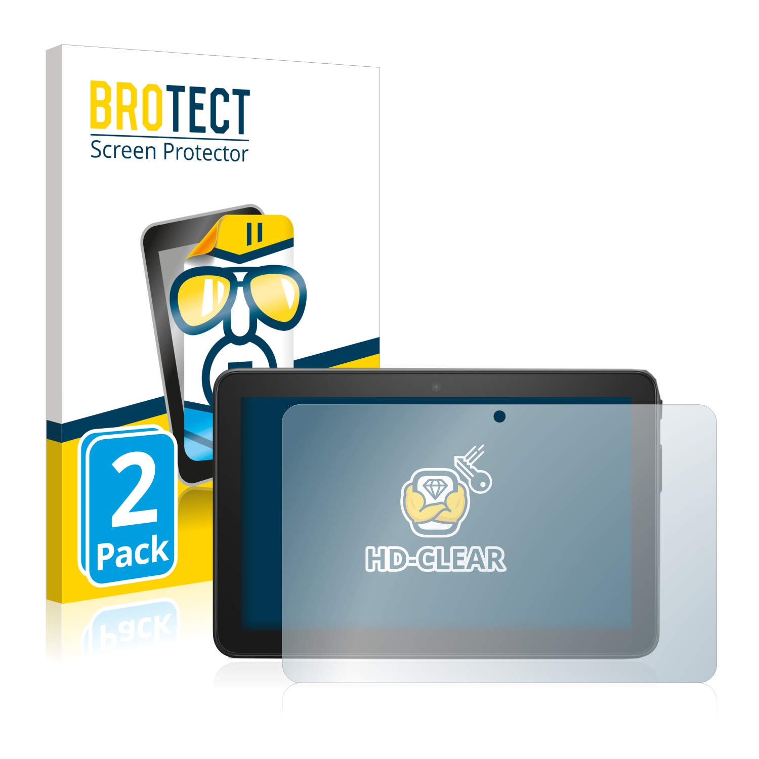 2x BROTECT Displayschutz-Folie pro Amazon Fire 7 2022