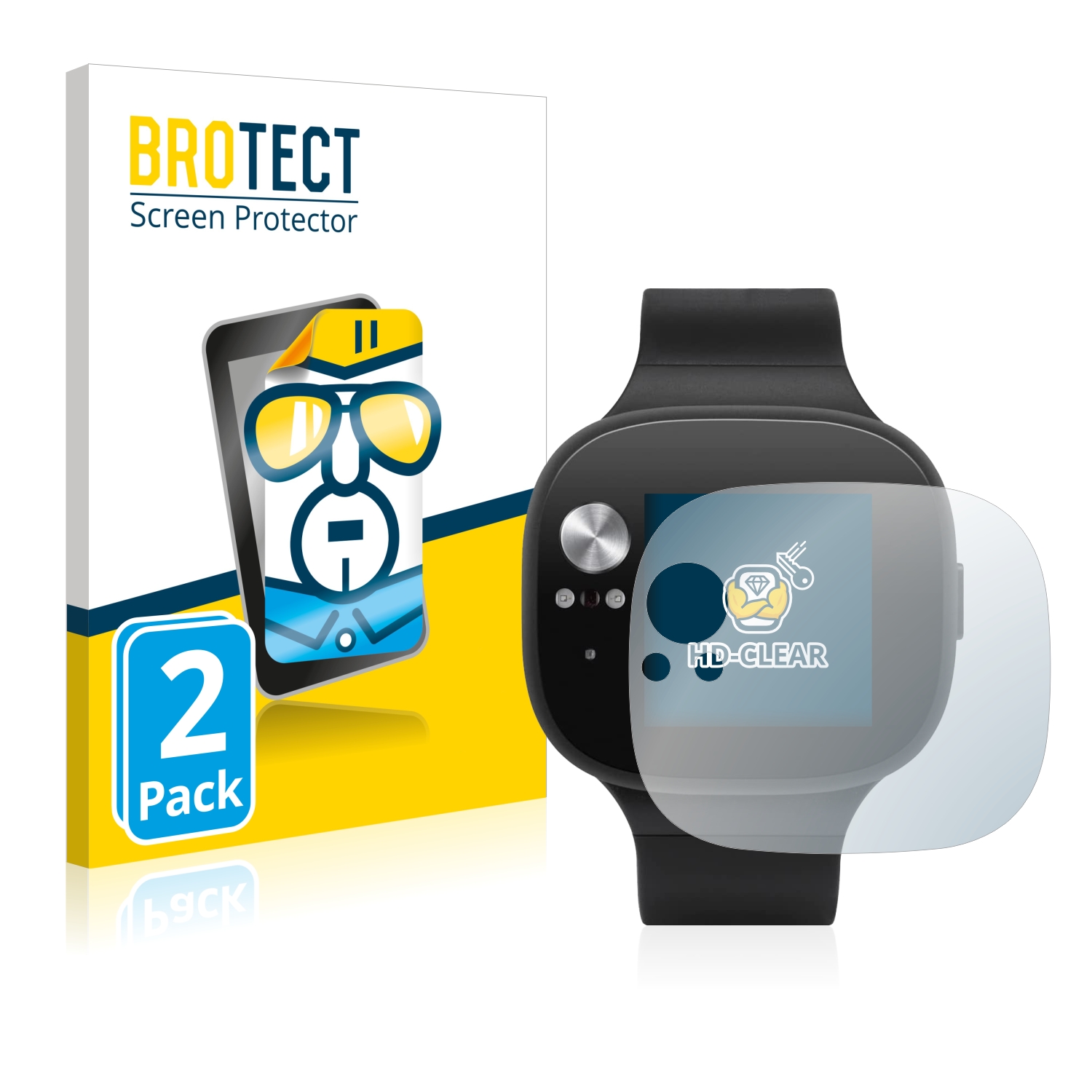 2x BROTECT Displayschutz-Folie pro ASUS Vivowatch BP