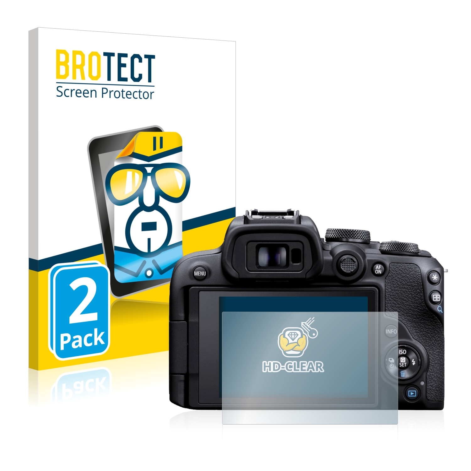 2x BROTECT Displayschutz-Folie pro Canon EOS R10