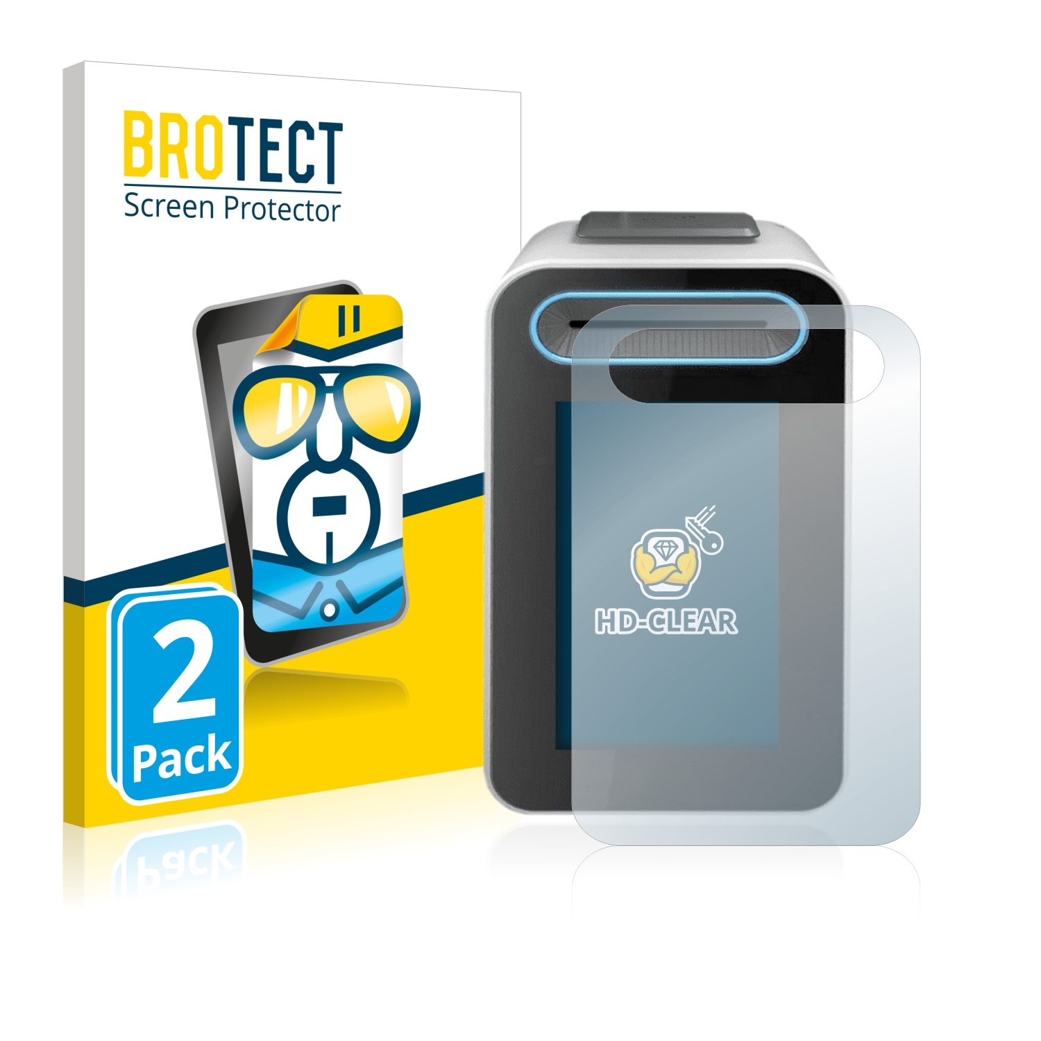 2x BROTECT Displayschutz-Folie pro Cherry eHealth Terminal ST-1506