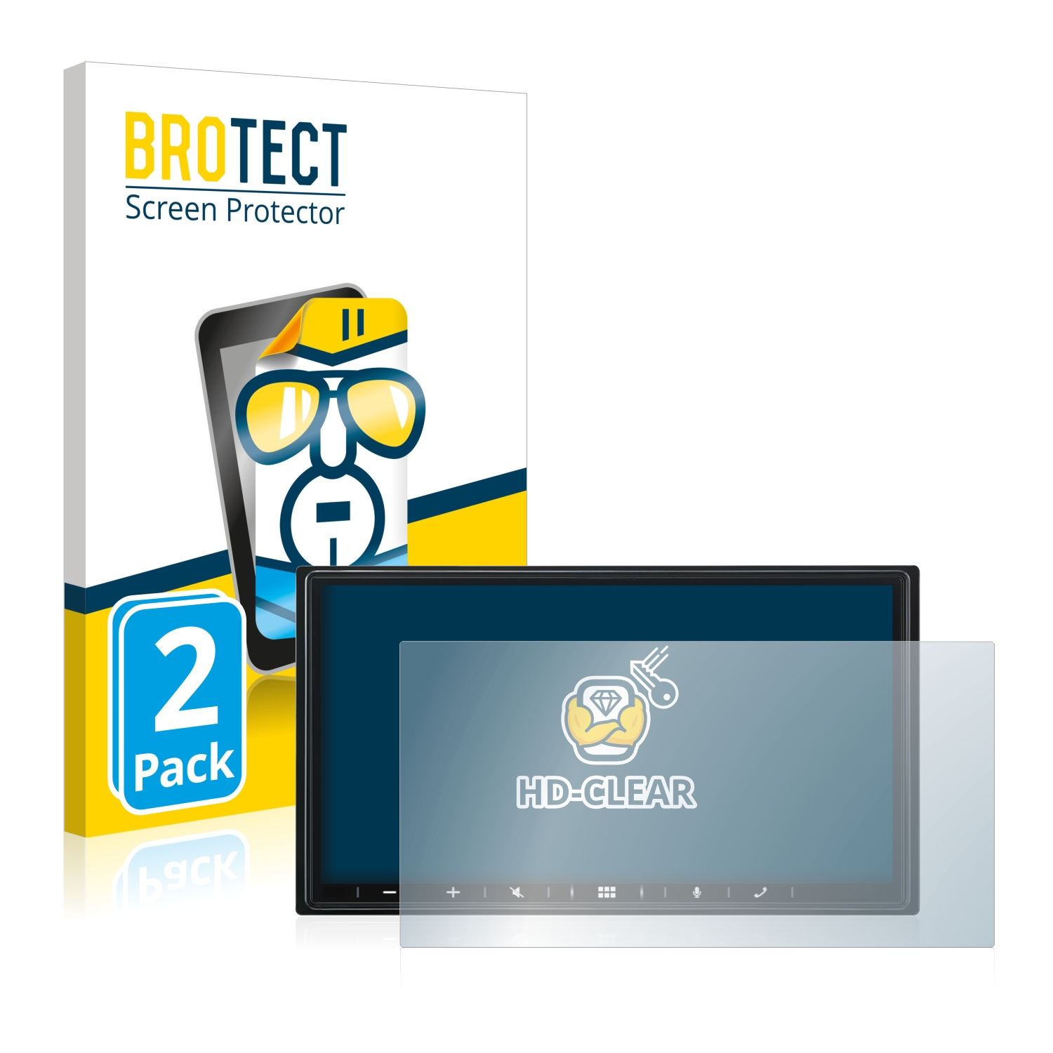 2x BROTECT Displayschutz-Folie pro Alpine iLX-W690D