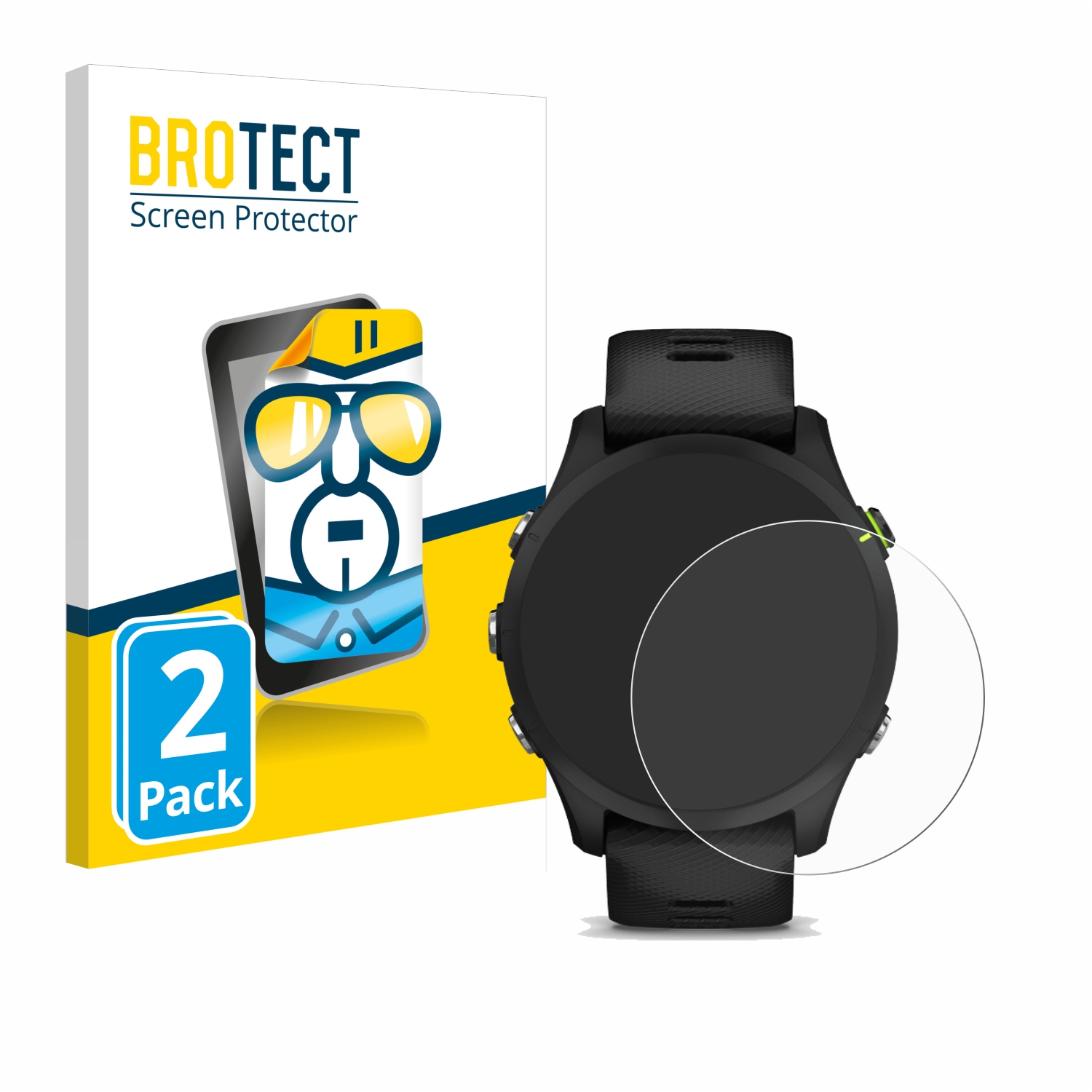 2x BROTECT Displayschutz-Folie pro Garmin Forerunner 255