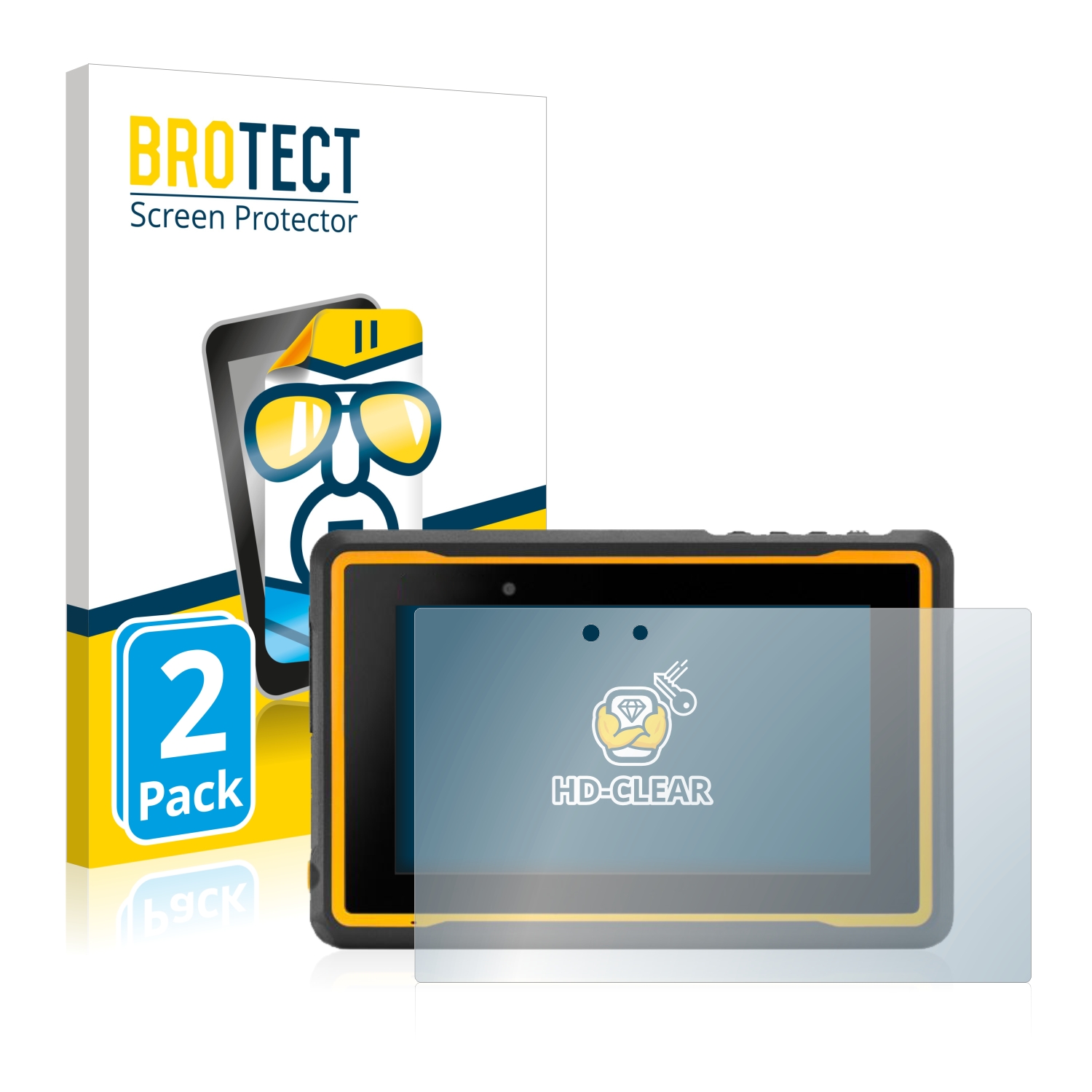2x BROTECT Displayschutz-Folie pro Getac ZX70 G2