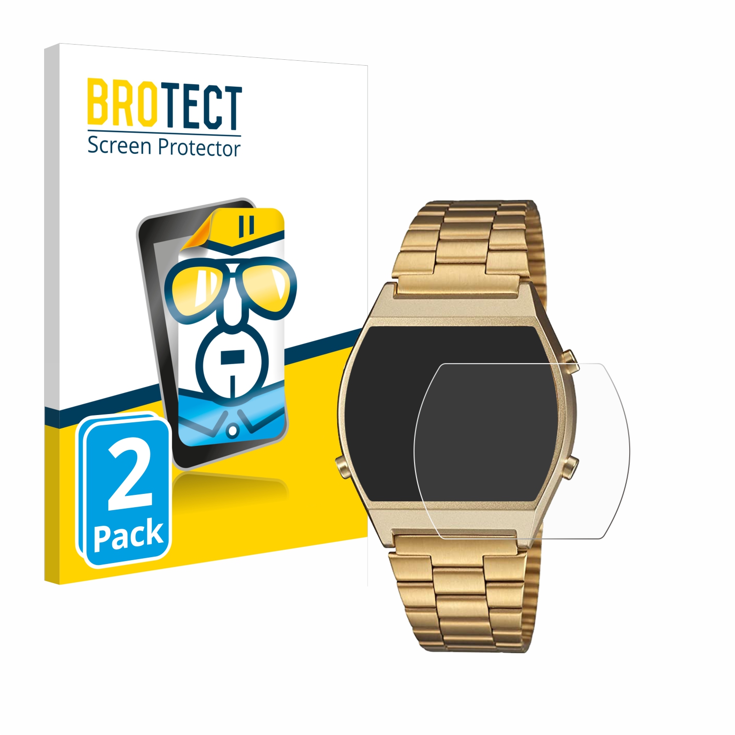 2x BROTECT Displayschutz-Folie pro Casio Retro B640WB