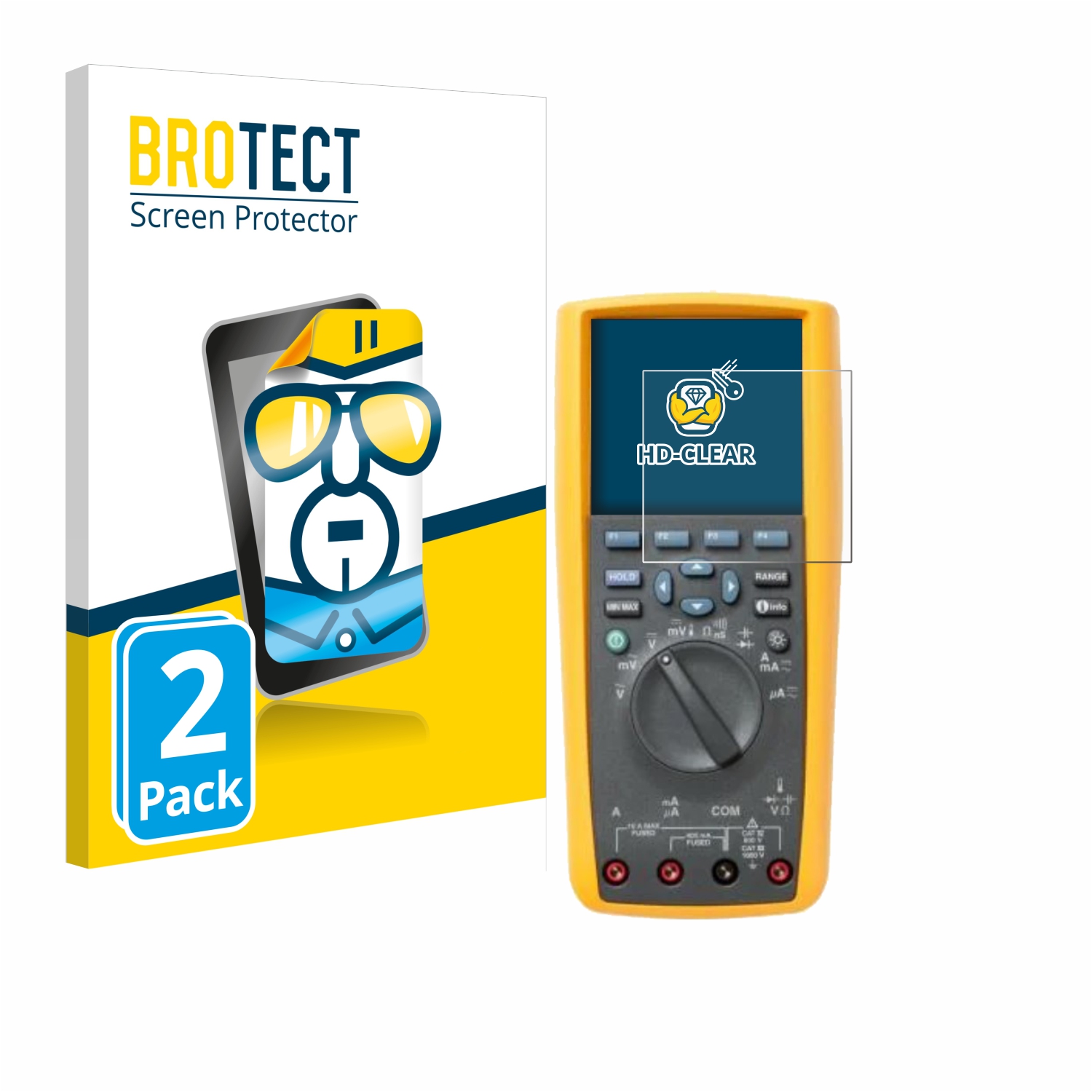 2x BROTECT Displayschutz-Folie pro Fluke 287