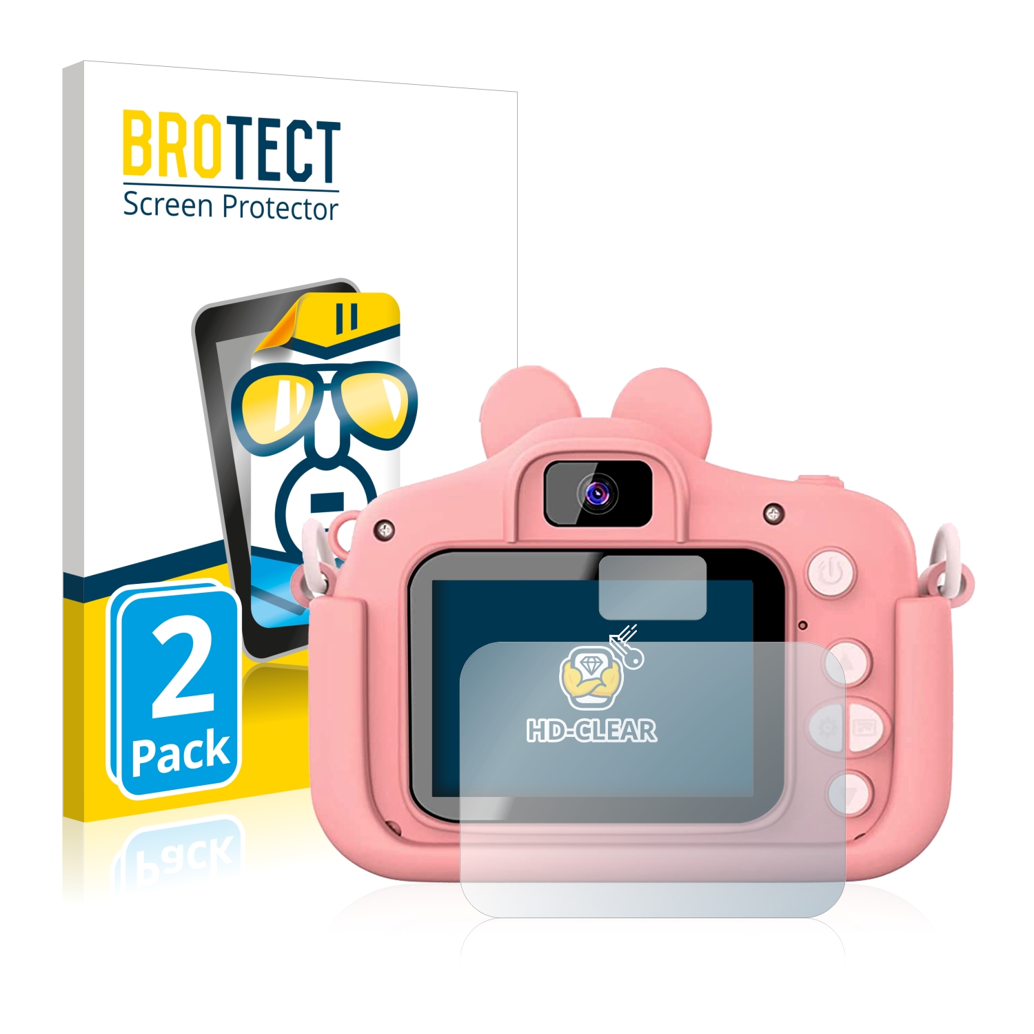 2x BROTECT Displayschutz-Folie pro Gofunly Children´s Digital Camera