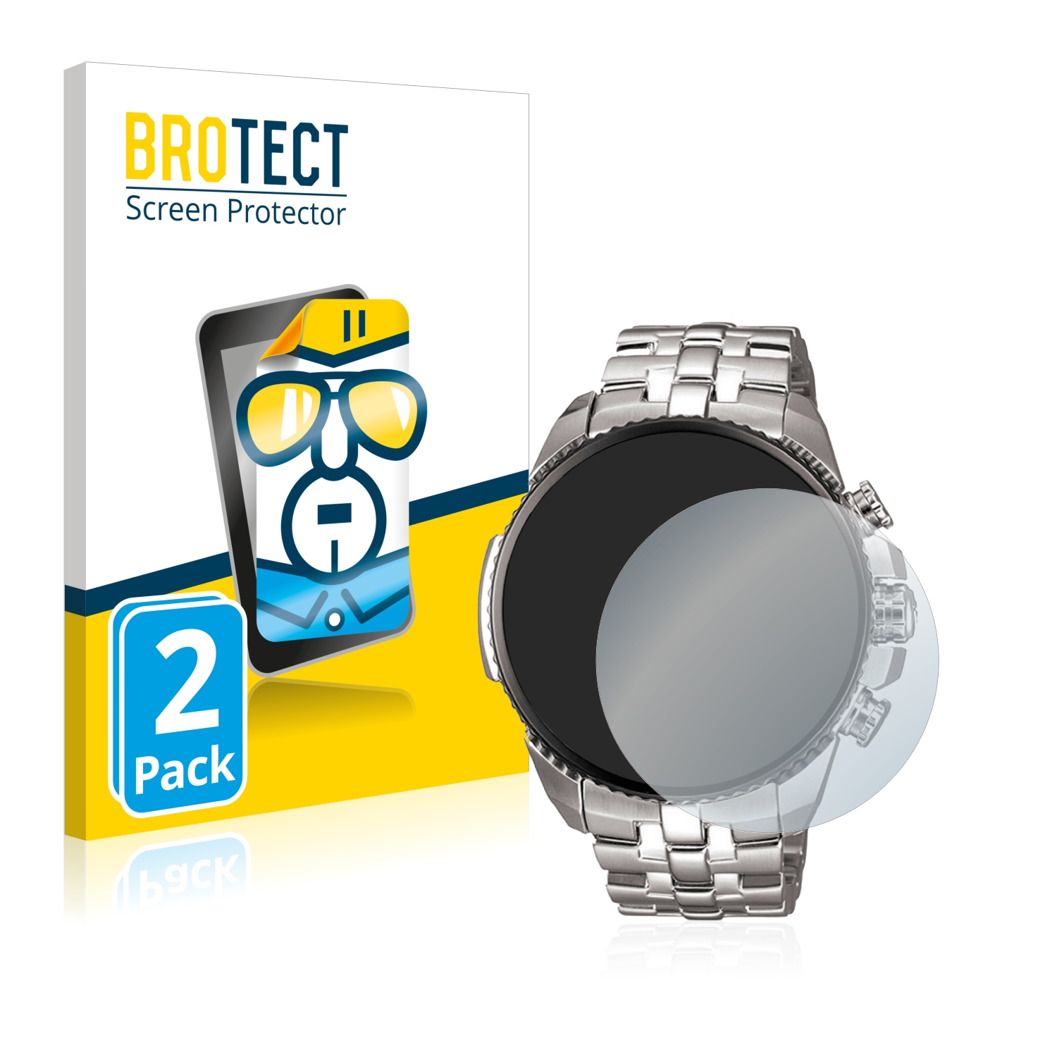 2x BROTECT Displayschutz-Folie pro Casio Edifice EF-558D-1AV