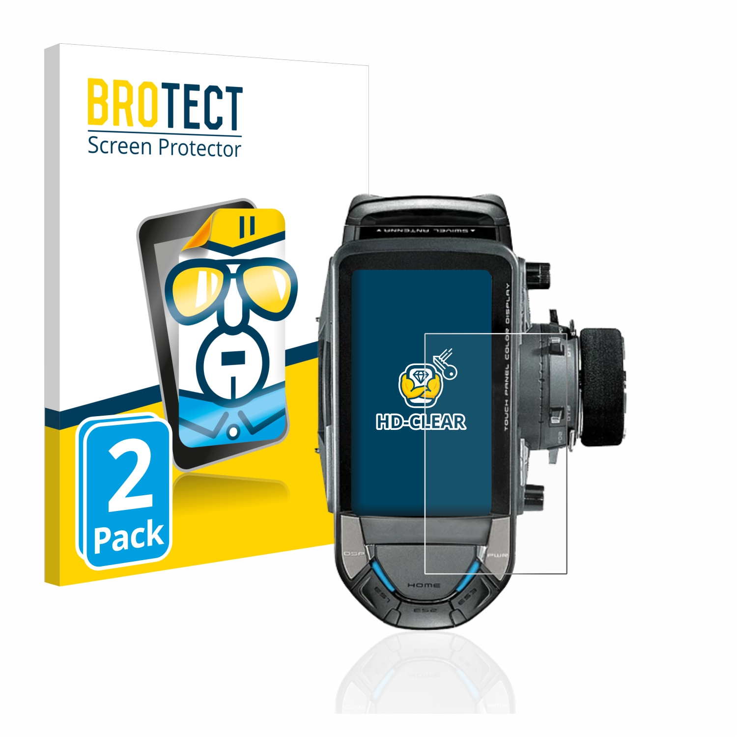 2x BROTECT Displayschutz-Folie pro Futaba 10PX