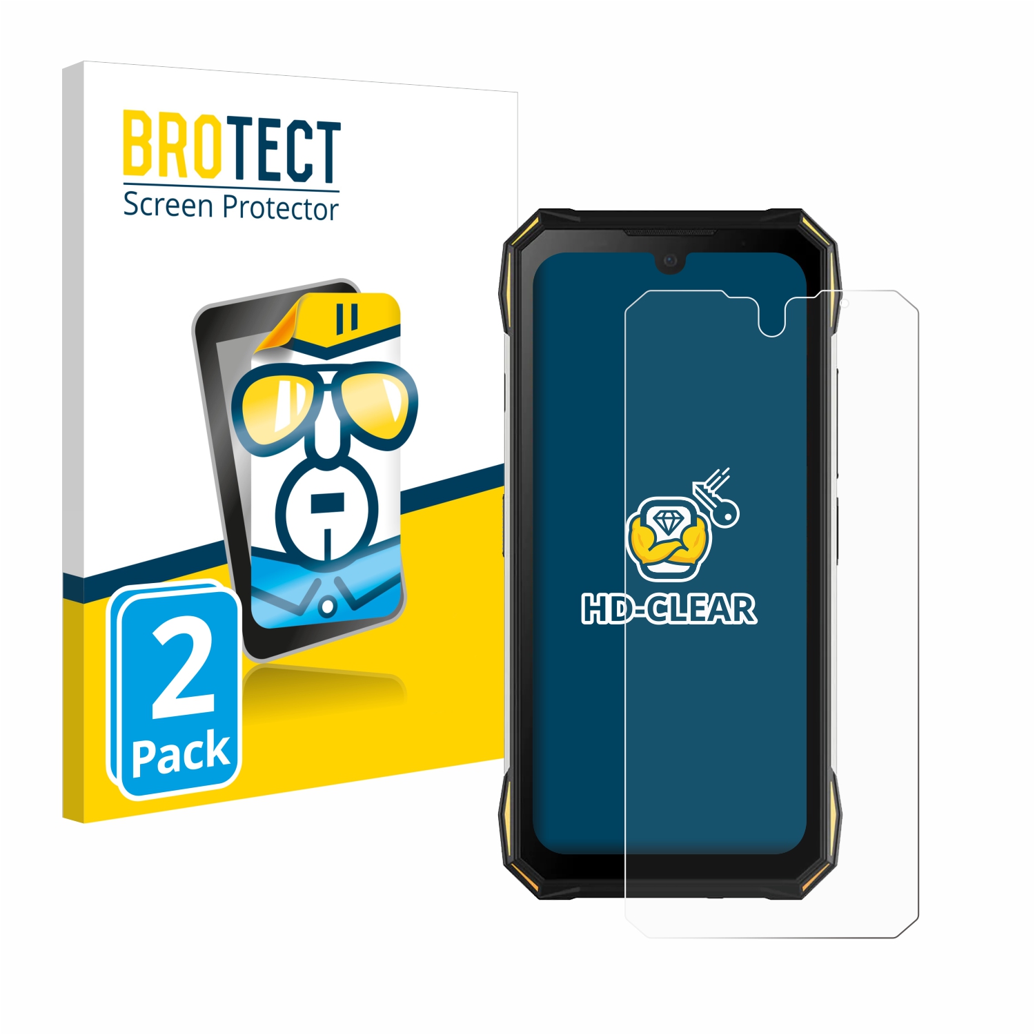 2x BROTECT Displayschutz-Folie pro Doogee S89 Pro