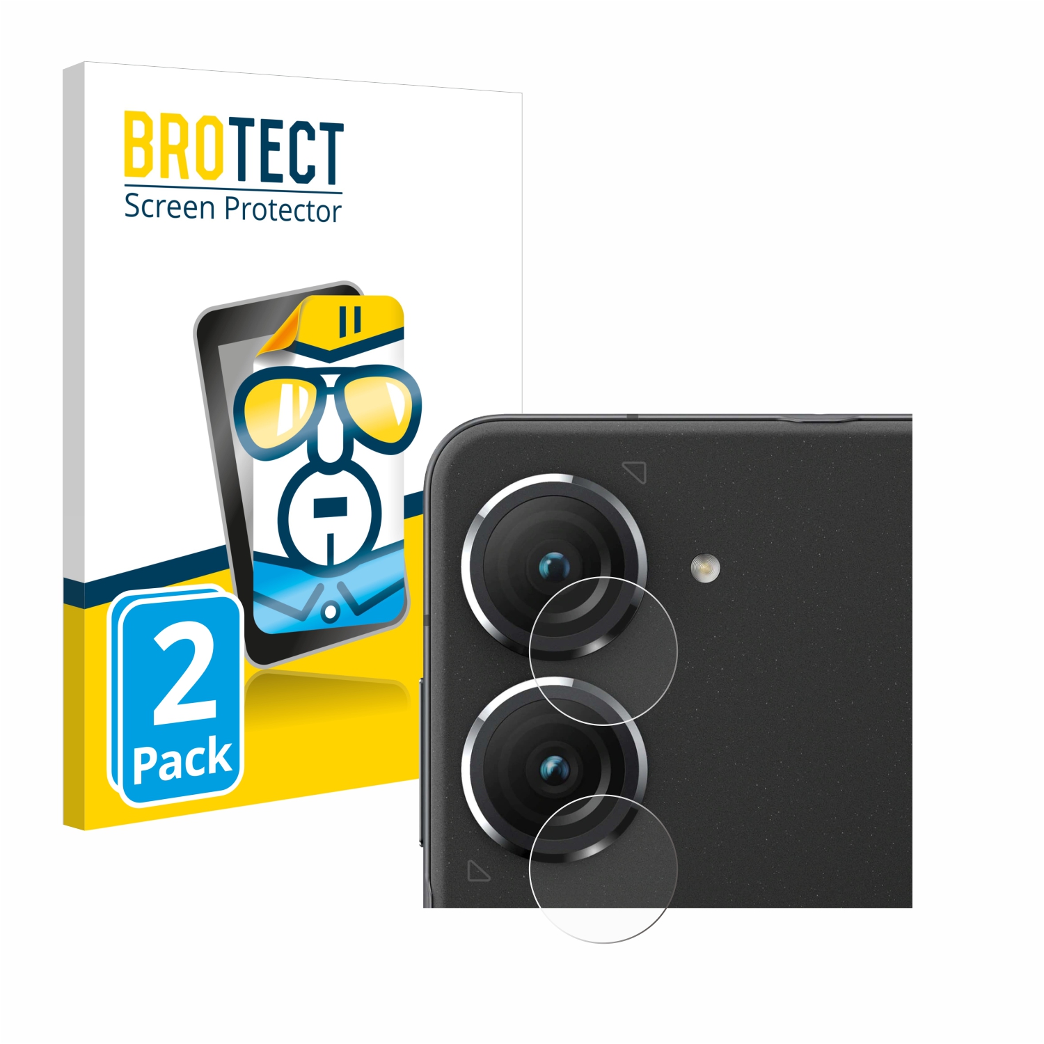 2x BROTECT Displayschutz-Folie pro ASUS ZenFone 9 (pouze kamera) )
