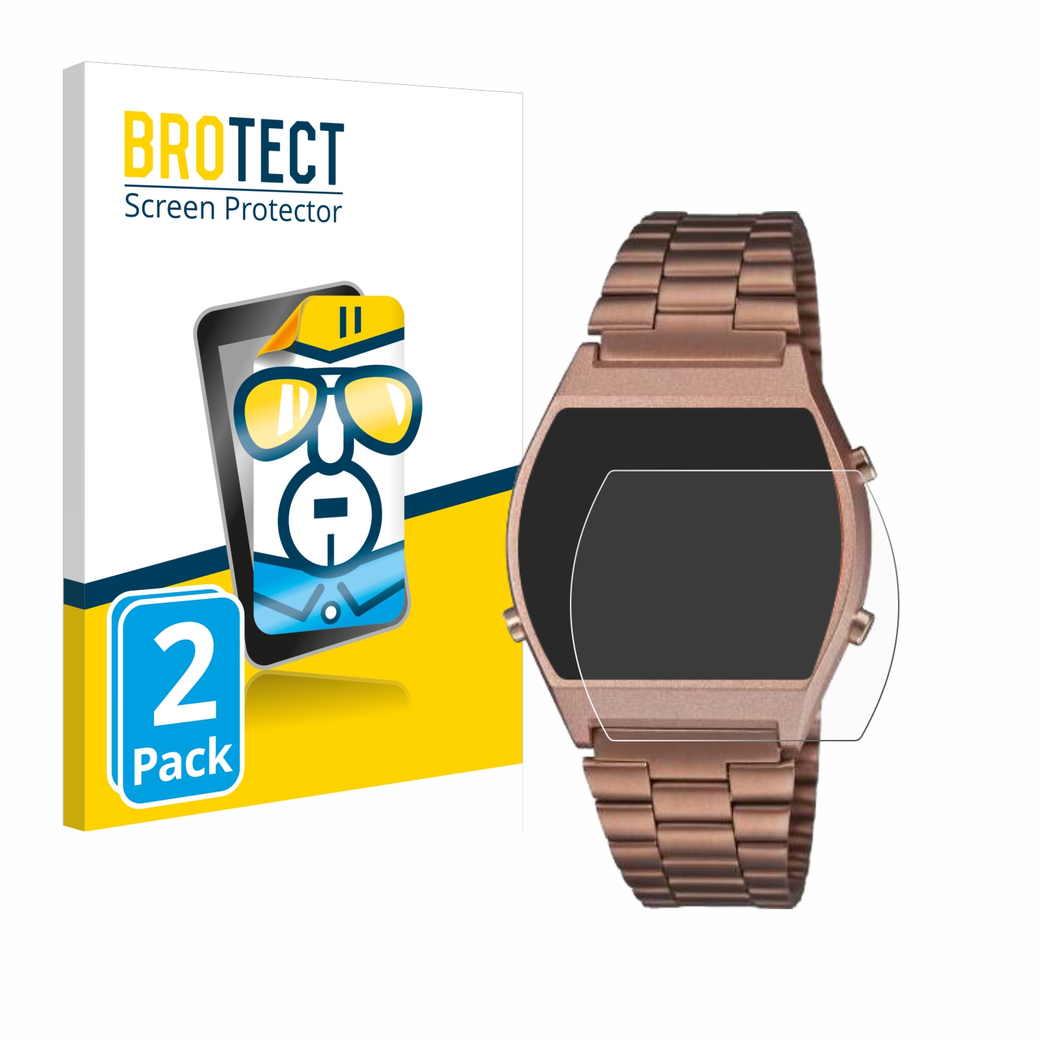 2x BROTECT Displayschutz-Folie pro Casio Retro B640WCG