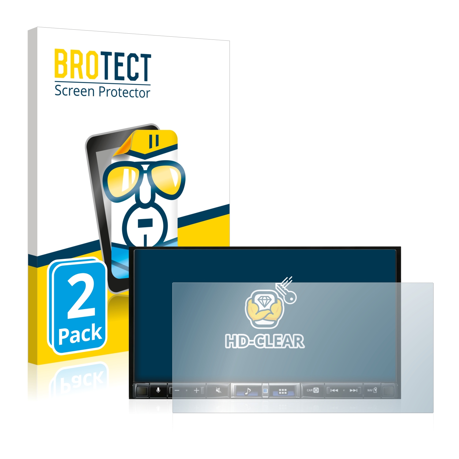 2x BROTECT Displayschutz-Folie pro Alpine iLX-705D