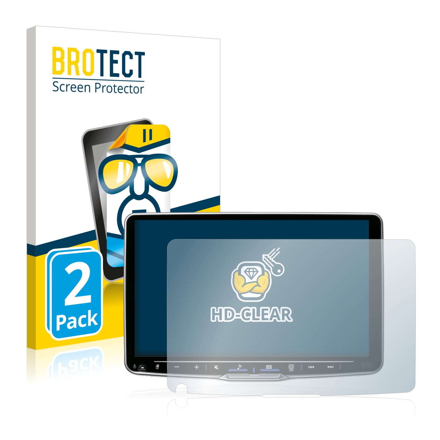 2x BROTECT Displayschutz-Folie pro Alpine iLX-F905D