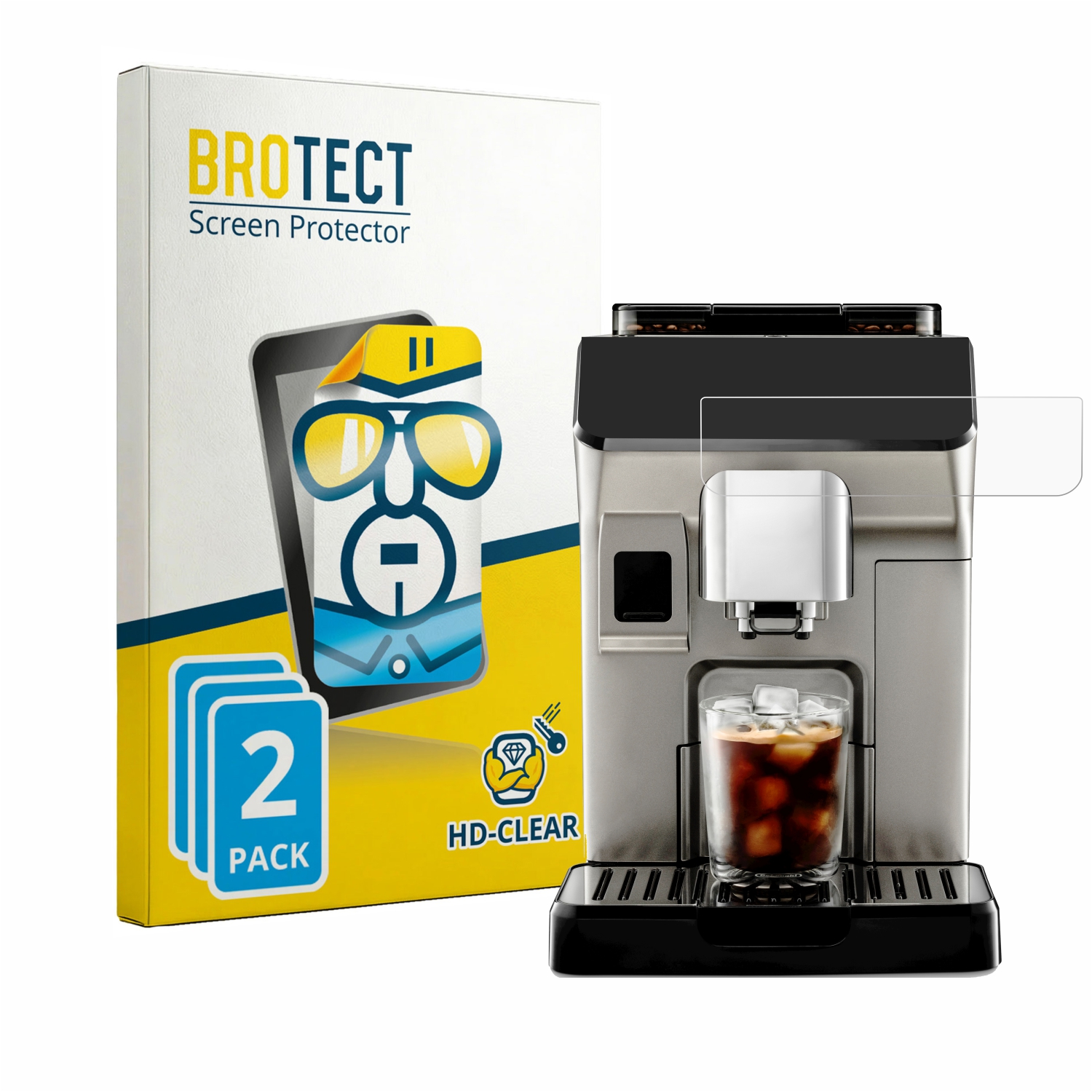 2x BROTECT Displayschutz-Folie pro DeLonghi Eletta Explore