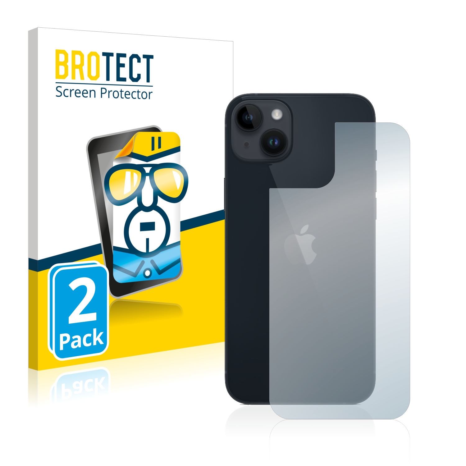 2x BROTECT Displayschutz-Folie pro Apple iPhone 14 Plus (zadní strana)