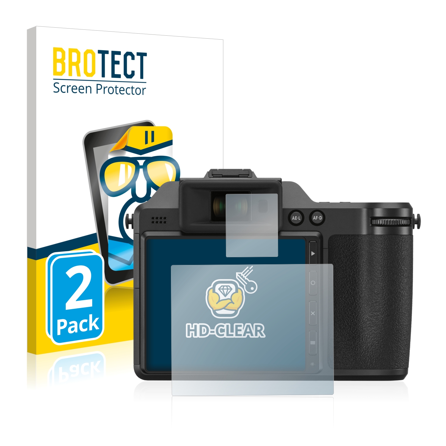2x BROTECT Displayschutz-Folie pro Fujifilm X-H2