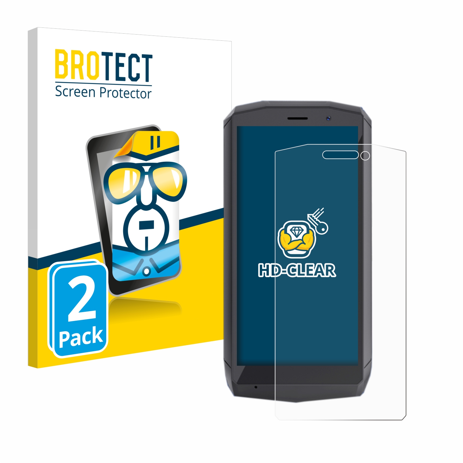 2x BROTECT Displayschutz-Folie pro Cubot Pocket