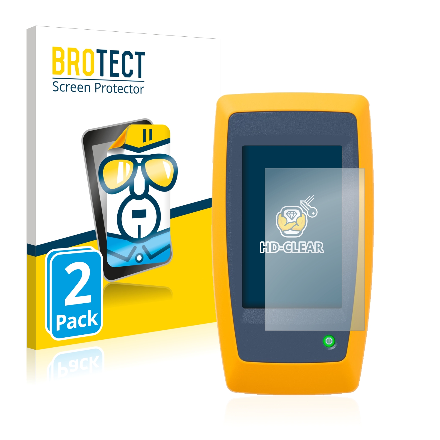 2x BROTECT Displayschutz-Folie pro Fluke LinkIQ