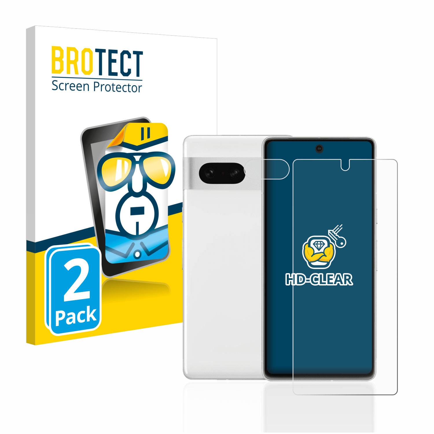 2x BROTECT Displayschutz-Folie pro Google Pixel 7 (displej+Kamera)