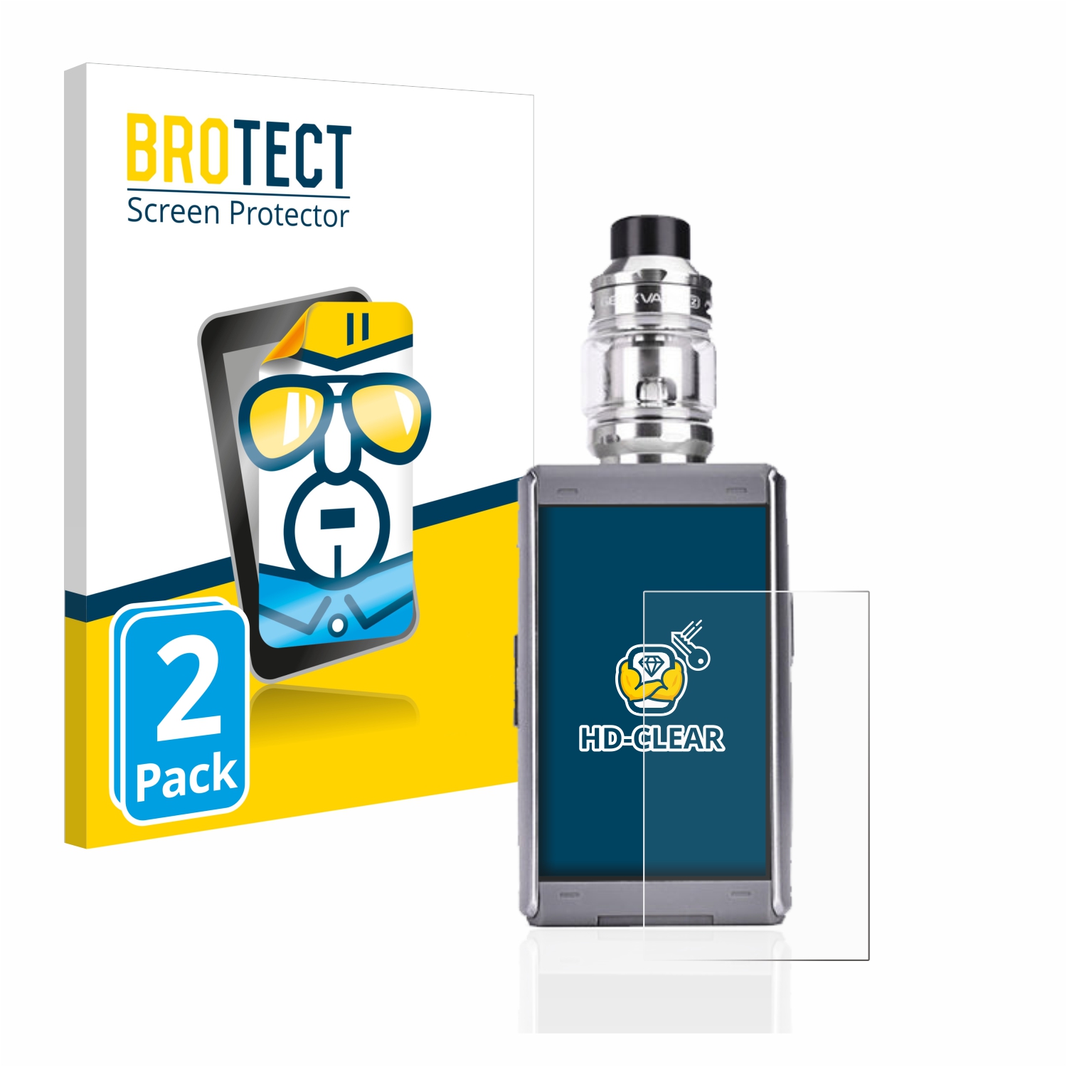 2x BROTECT Displayschutz-Folie pro GeekVape T200