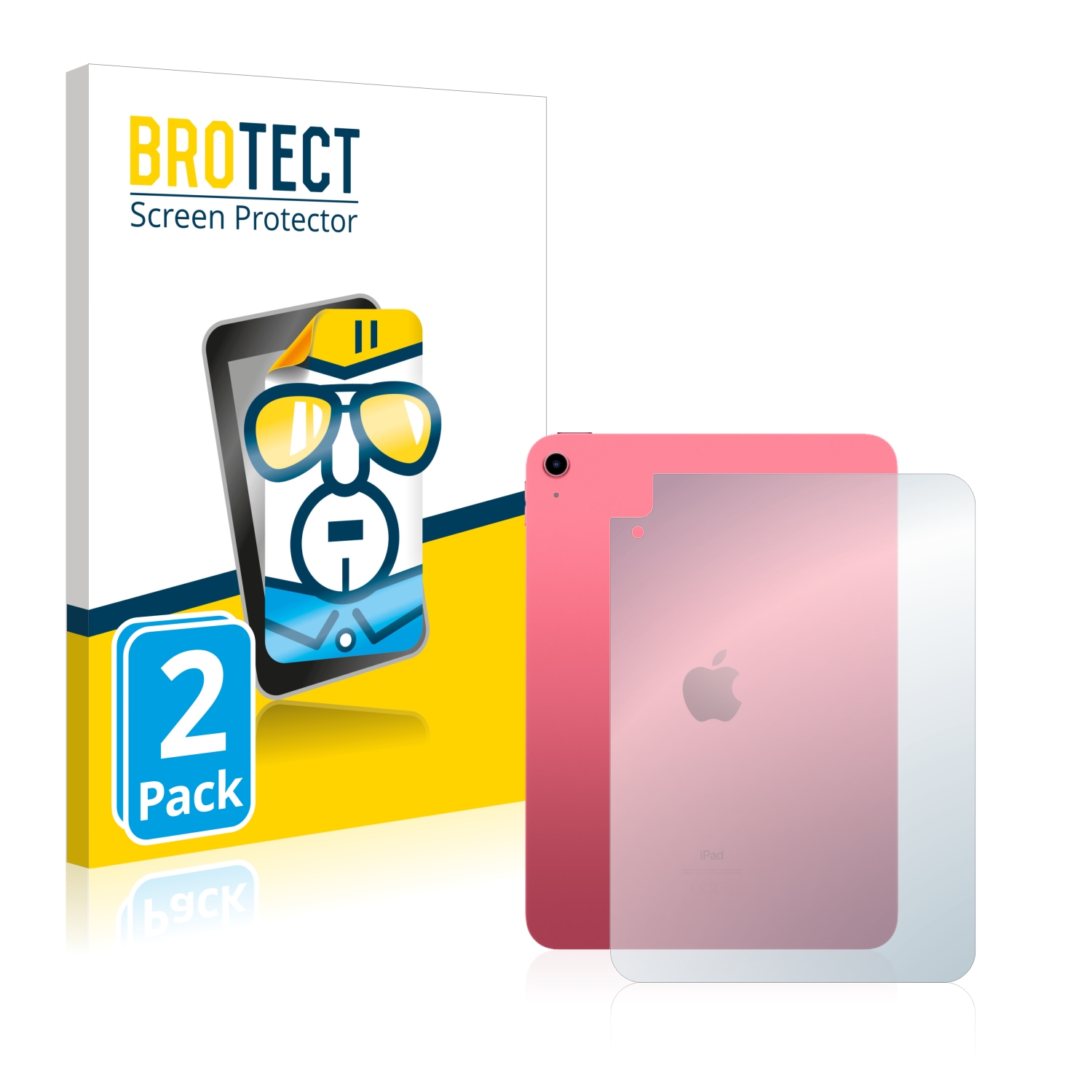 2x BROTECT Displayschutz-Folie pro Apple iPad 10.9 2022 WiFi (zadní strana, 10. Gen.)