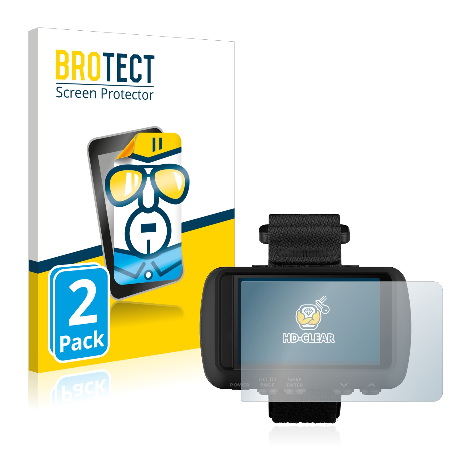 2x BROTECT Displayschutz-Folie pro Garmin Foretrex 701