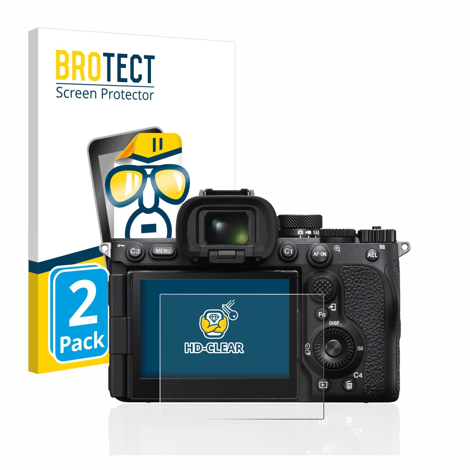 2x BROTECT Displayschutz-Folie für Sony Alpha 7R V / a7R
