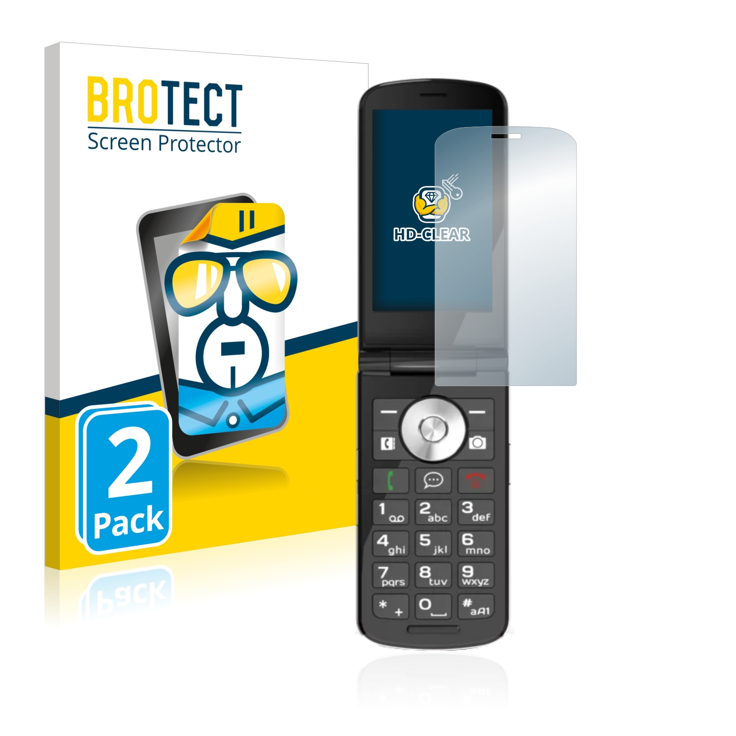 2x BROTECT Displayschutz-Folie pro Emporia TOUCHsmart.2